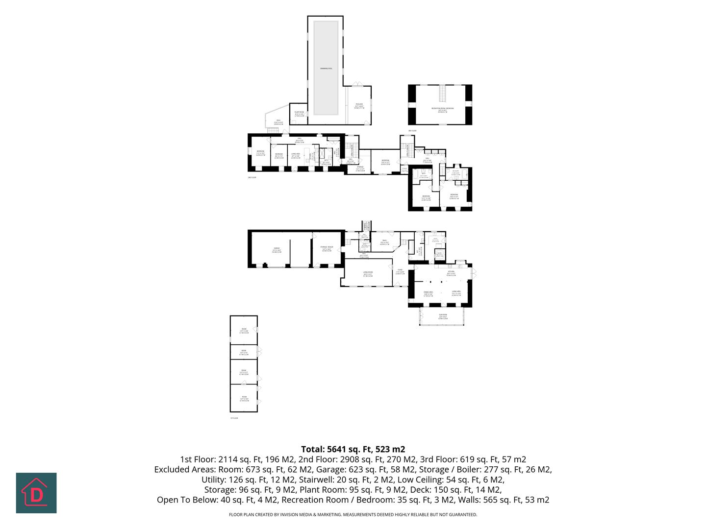 Floorplan - Upper Ballayack, Earystane, Colby, Isle of Man.