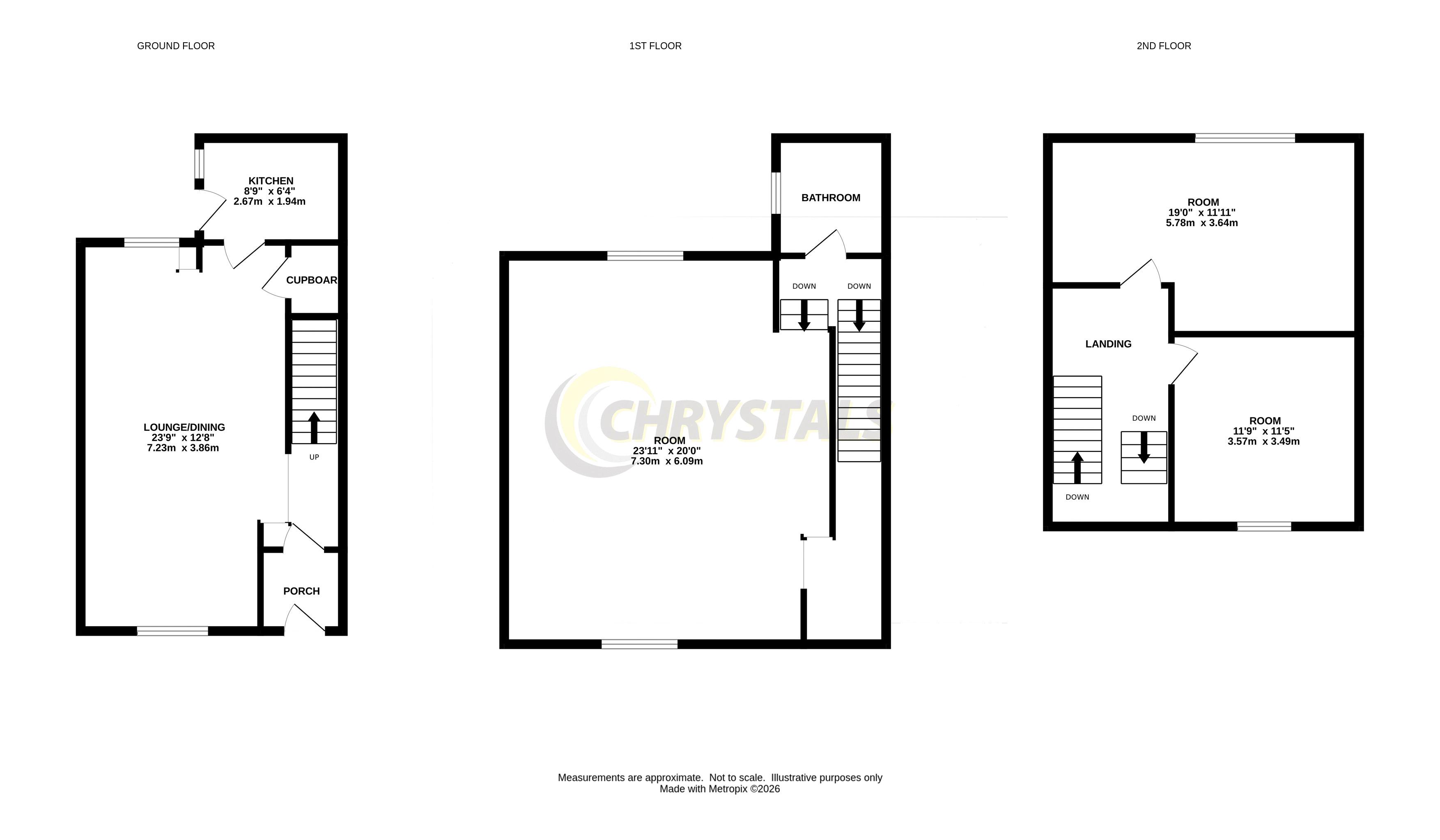 Floorplan — Pondicherry, St Marys Road, Port Erin IM9 6JL.