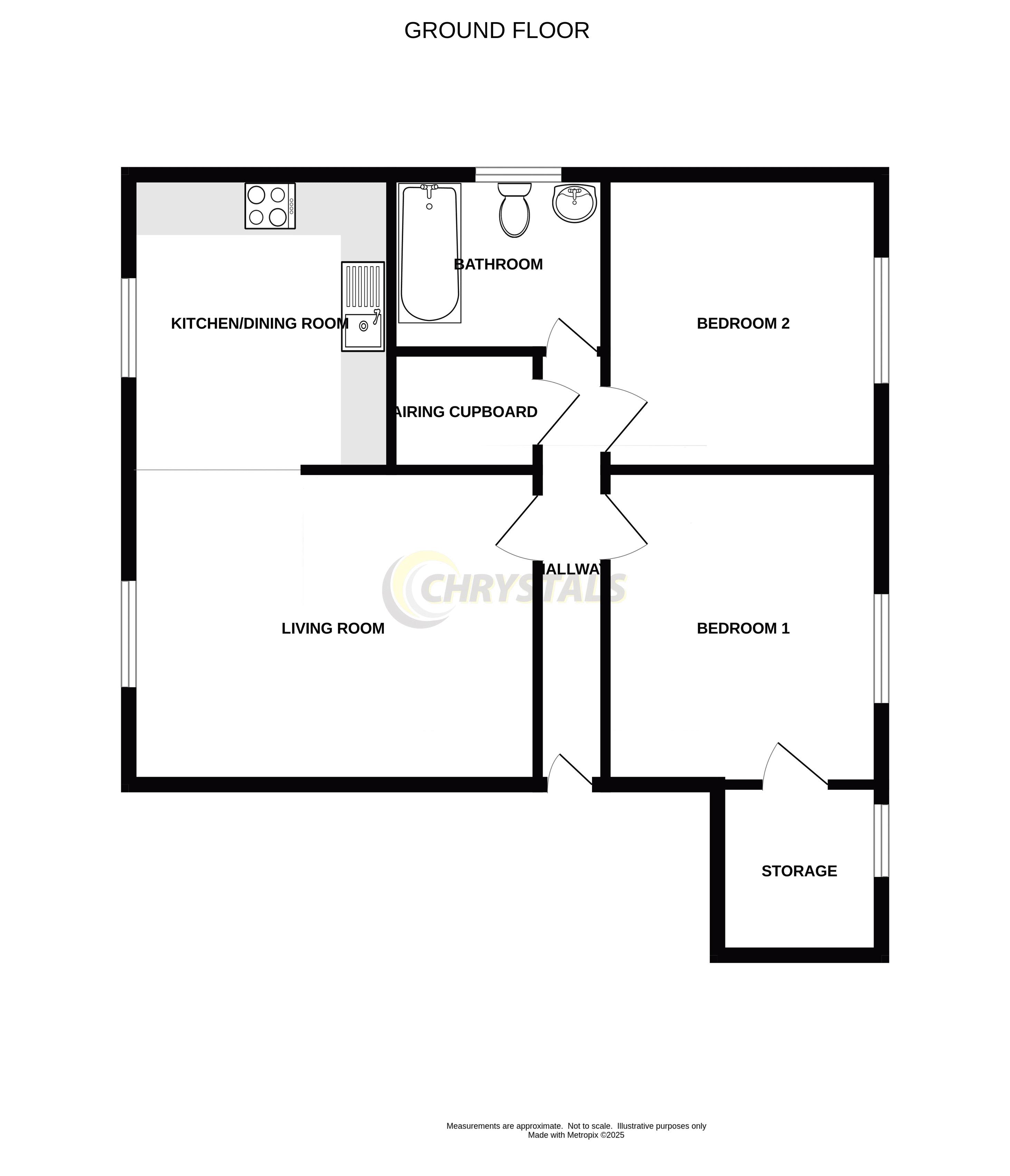 Floorplan — 34 Ballacottier Meadow, Douglas IM2 2QX.