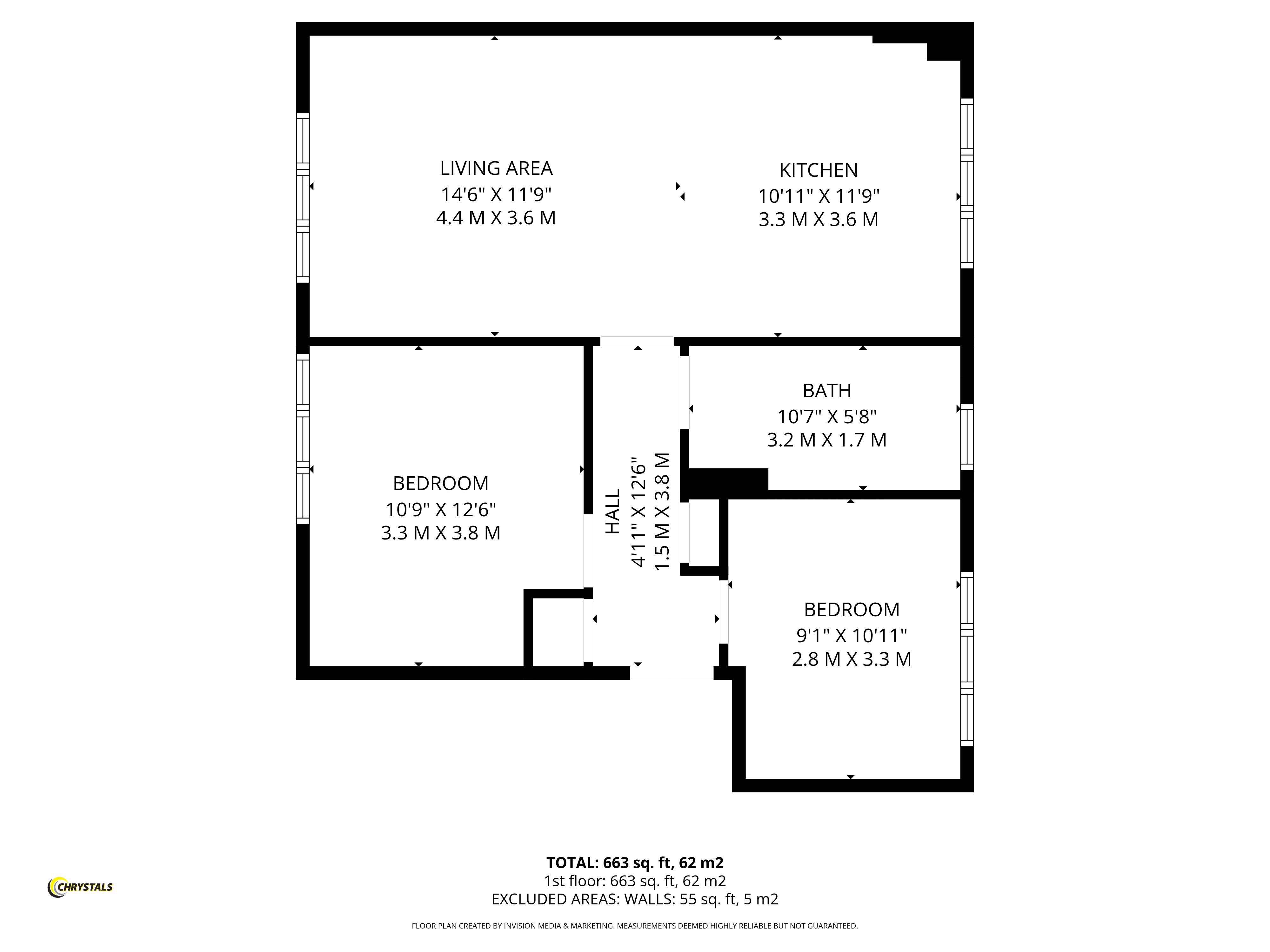 Floorplan — 9 Cronk Lheanag, Ballawattleworth, Peel IM5 1XA.
