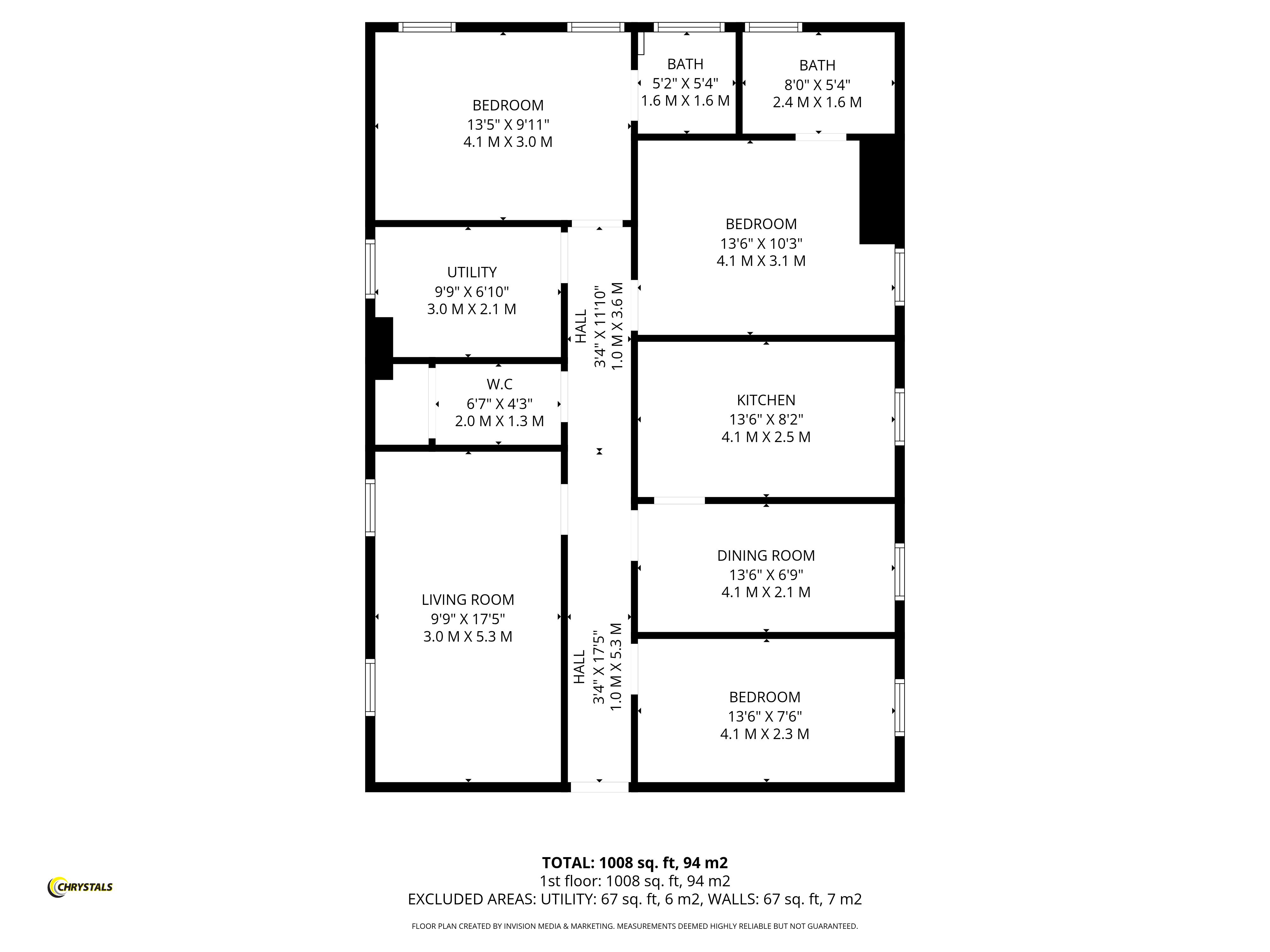 Floorplan — Flat 19/20 Isle of Alanis, Mooragh Promenade, Ramsey IM8 3AJ.