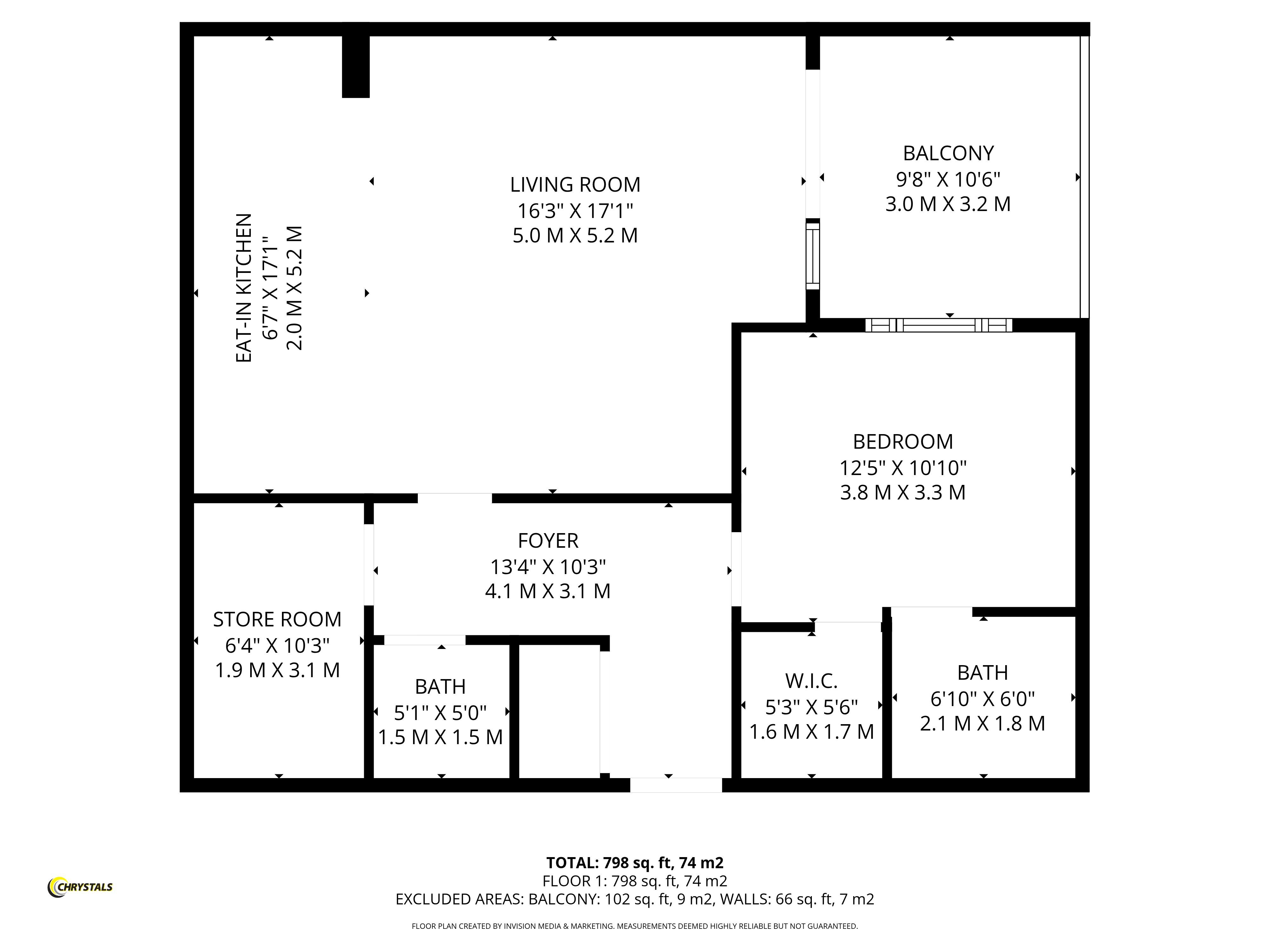 Floorplan — 86 Spectrum Apartments, Central Promenade, Douglas IM2 4JL.