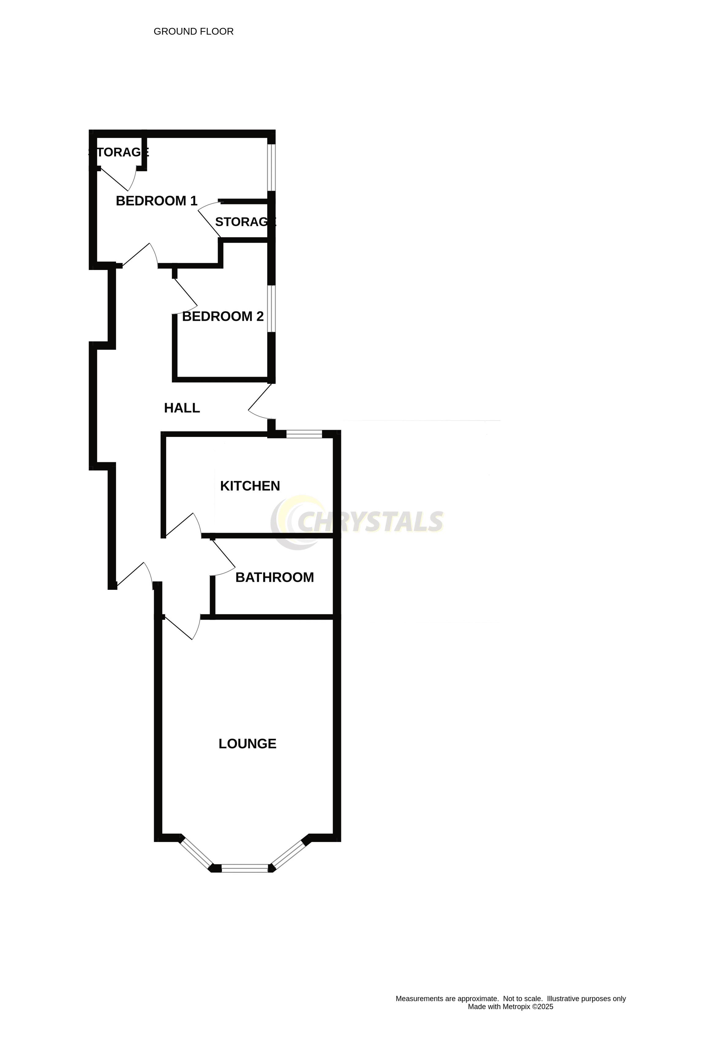 Floorplan — Flat 1, 57 Bucks Road, Douglas IM1 3EE.
