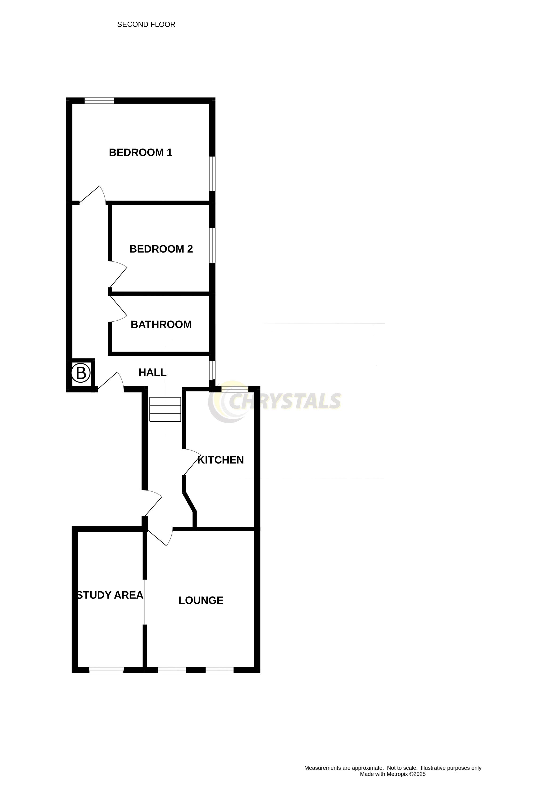 Floorplan — Flat 3, 57 Bucks Road, Douglas IM1 3EE.