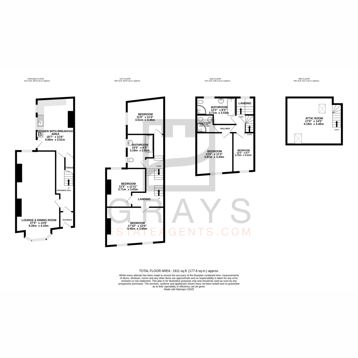 Floorplan — Castlemona Avenue, Isle Of Man, IM2 4, Douglas.