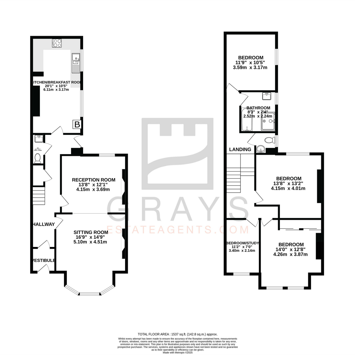 Floorplan — Hawarden Avenue, Douglas, IM1 4.