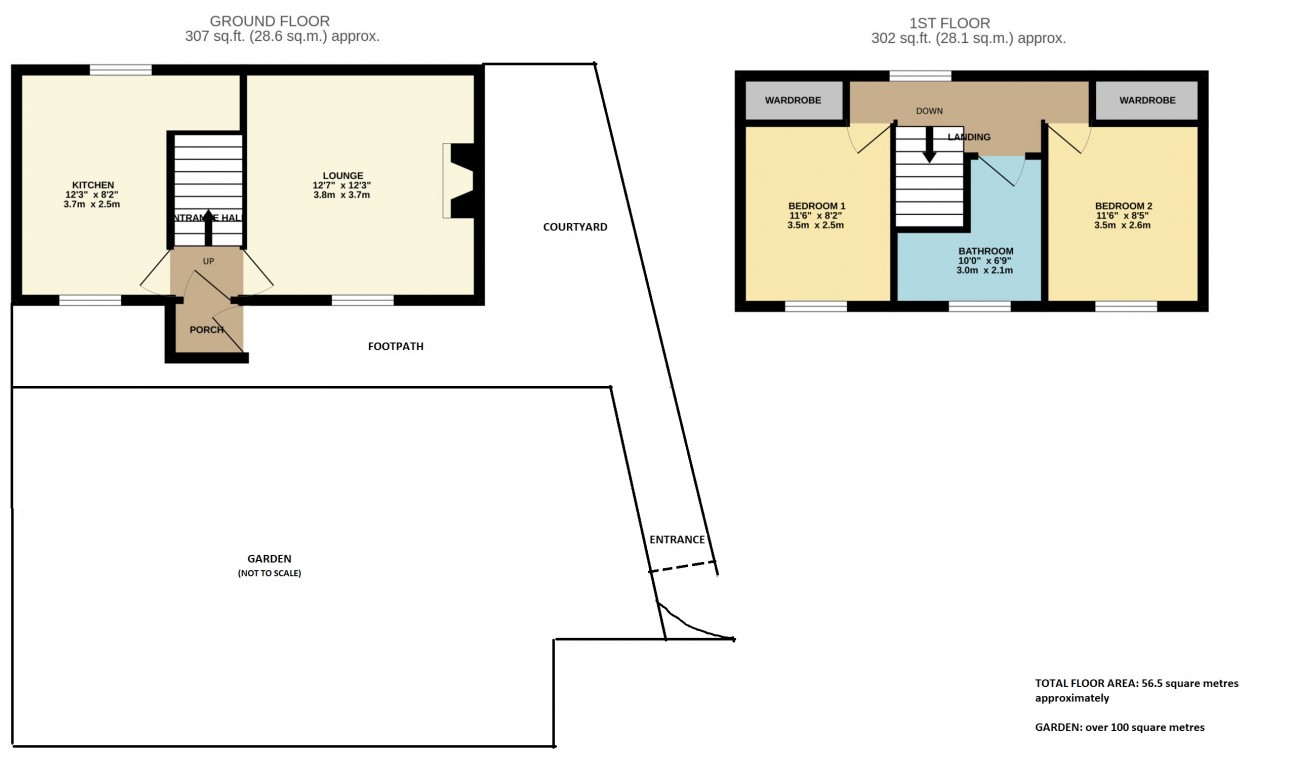 Floorplan — Baare Conney, Minorca Hill, Laxey, ISLE OF MAN, IM4 7EB.
