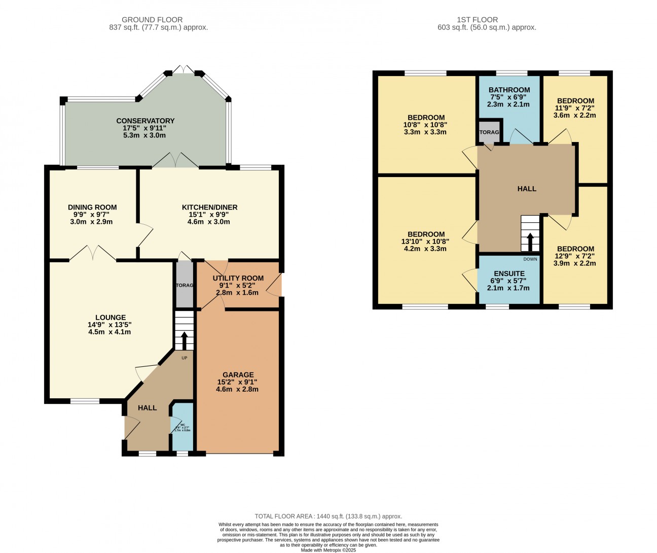 Floorplan — 46, Maple Avenue, Onchan, IM3 3HN.