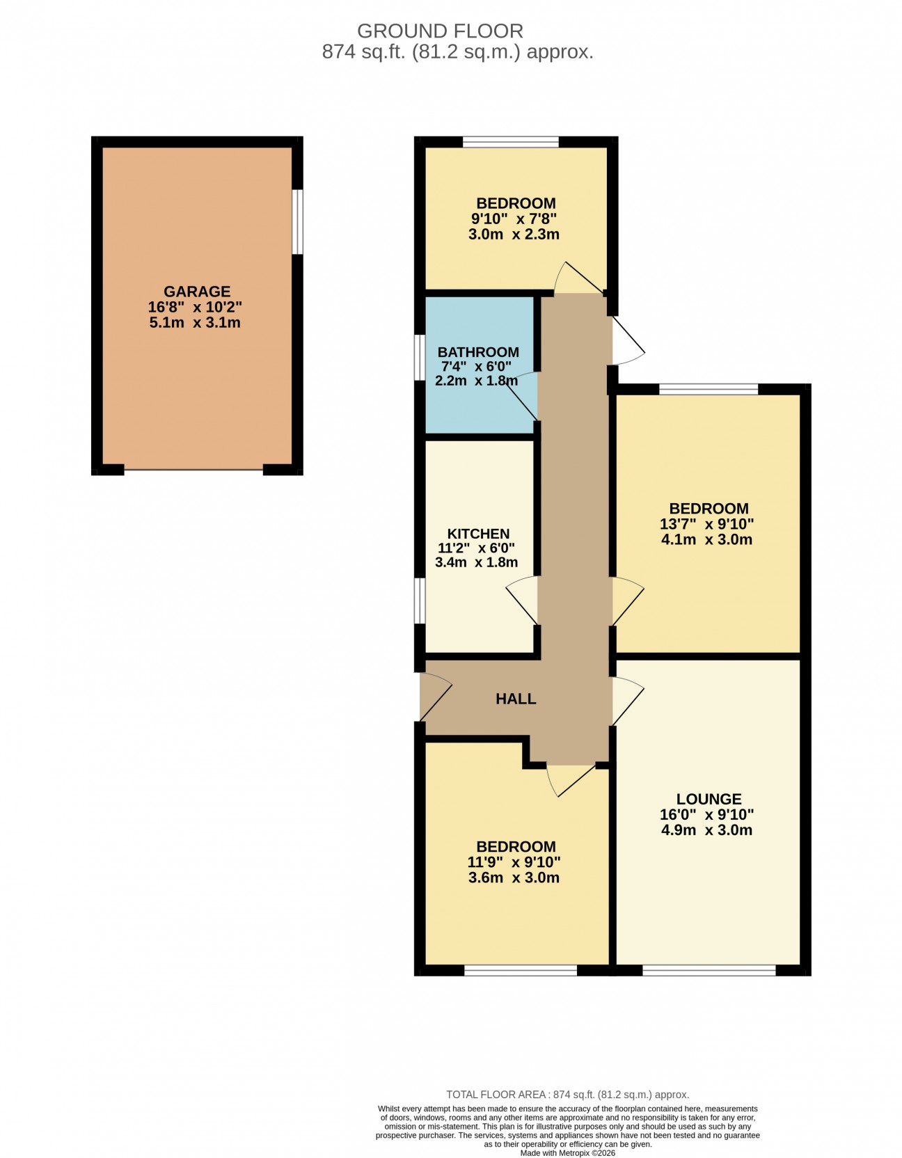 Floorplan — Auldyn, 6, Greeba Avenue, Glen Vine, IM4 4ED.