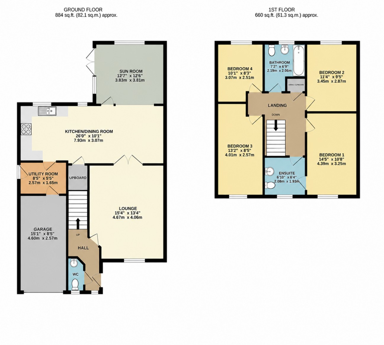 Floorplan — 53, Broogh Wyllin, Kirk Michael, IM6 1HU.
