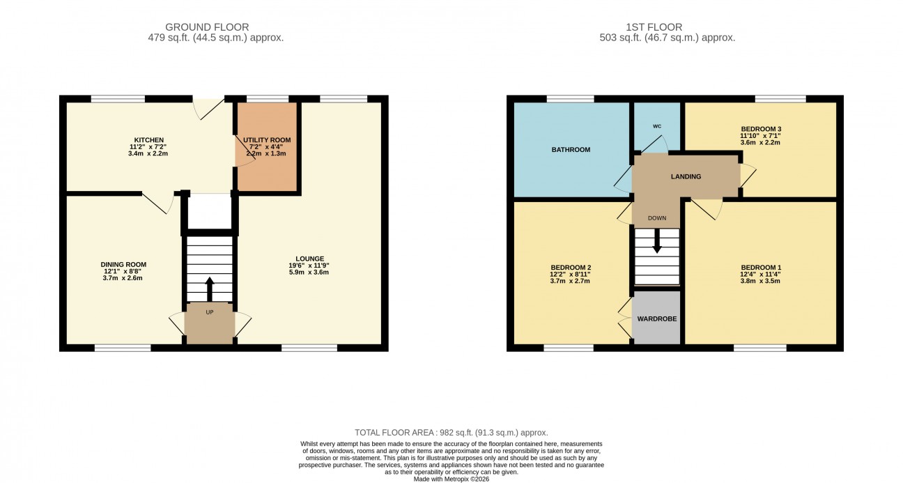 Floorplan — 110, Malew Street, Castletown, IM9 1LT.