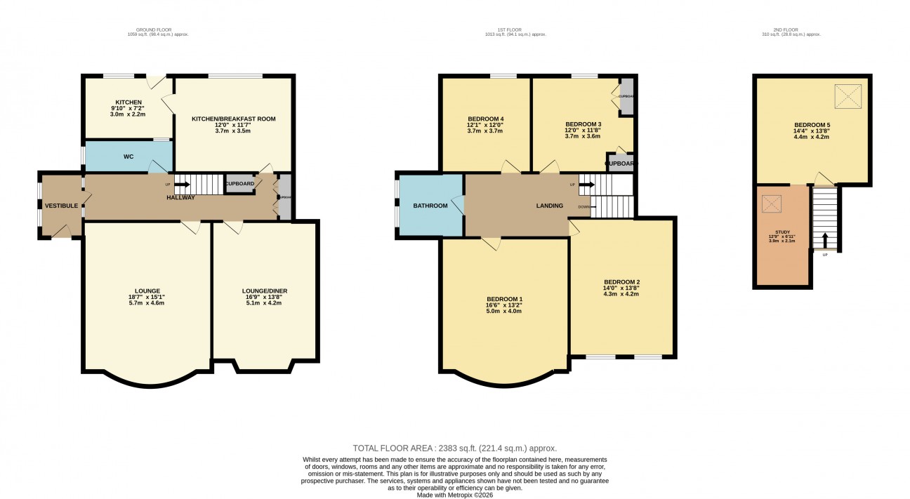 Floorplan — 17, Selborne Drive, Douglas, IM2 3LR.