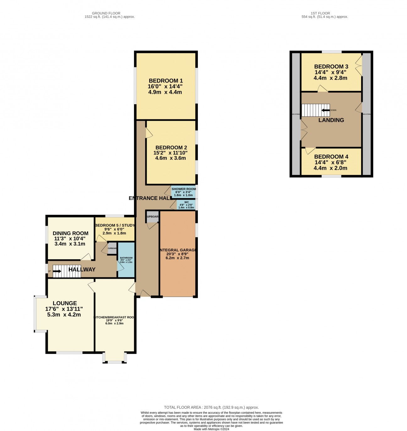 Floorplan — Dhoon Rushen, Surby Road, Port Erin, Isle of Man, IM9 6TE.