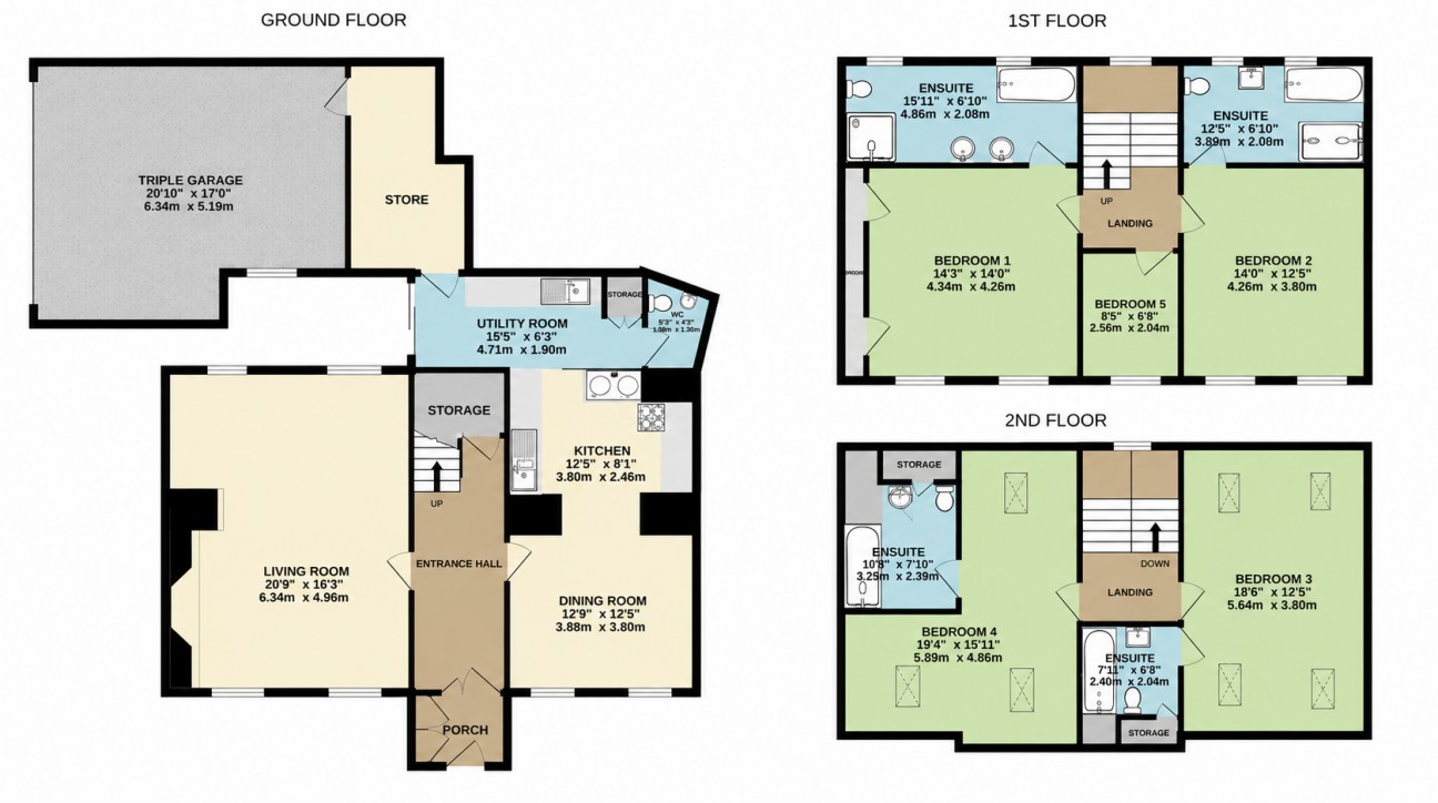 Floorplan — Mona House, 1, Mona Street, Ramsey, Isle of Man, IM8 1BD.