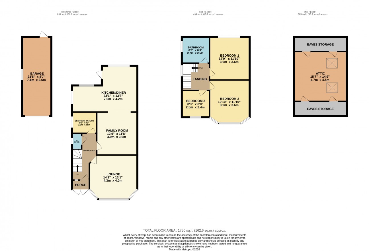 Floorplan — 29, Sunningdale Drive, Onchan, IM3 1EL.