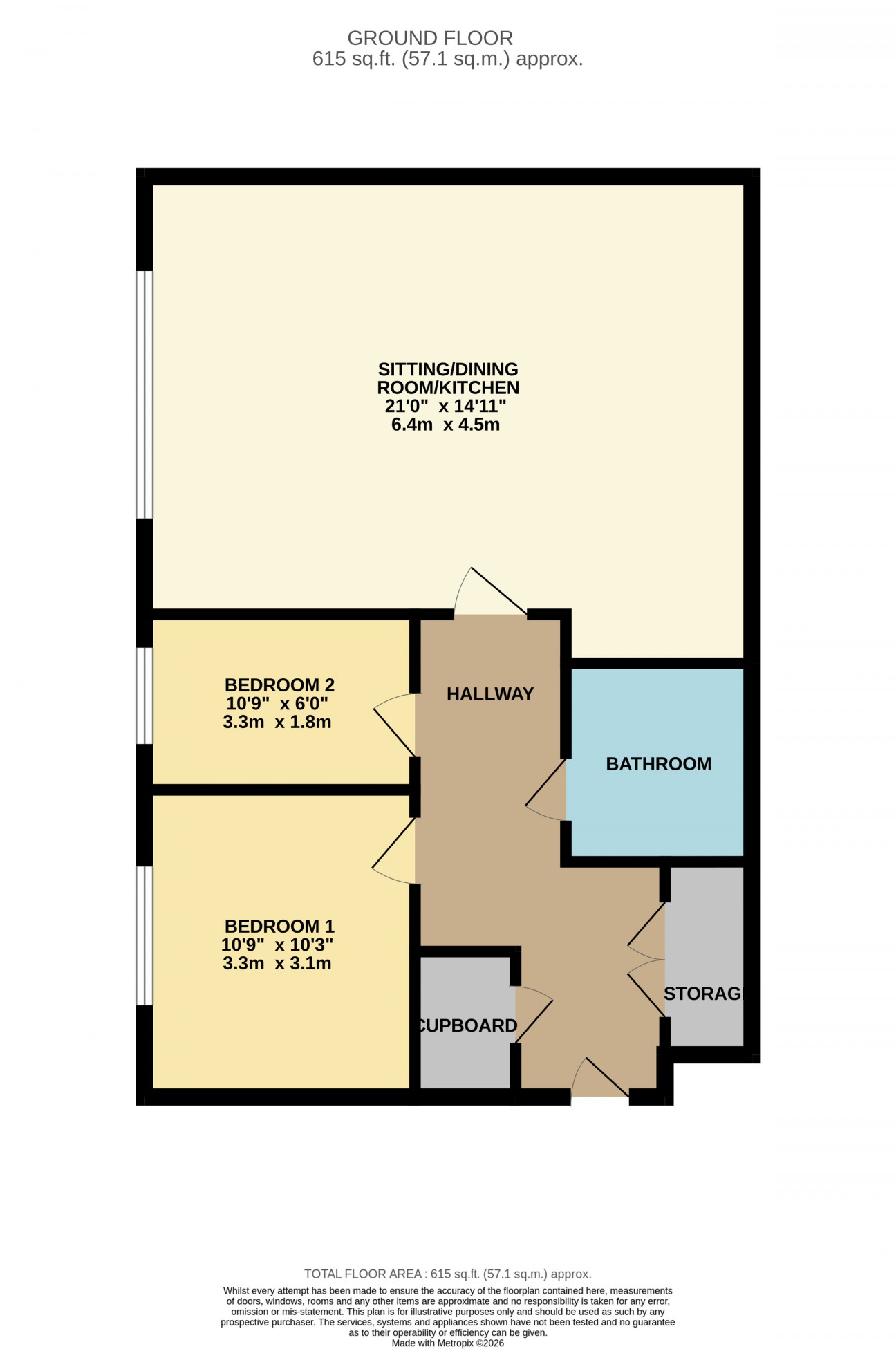 Floorplan — 3 Castle Court Apartments, Farrants Way, Castletown, IM9 1PE.