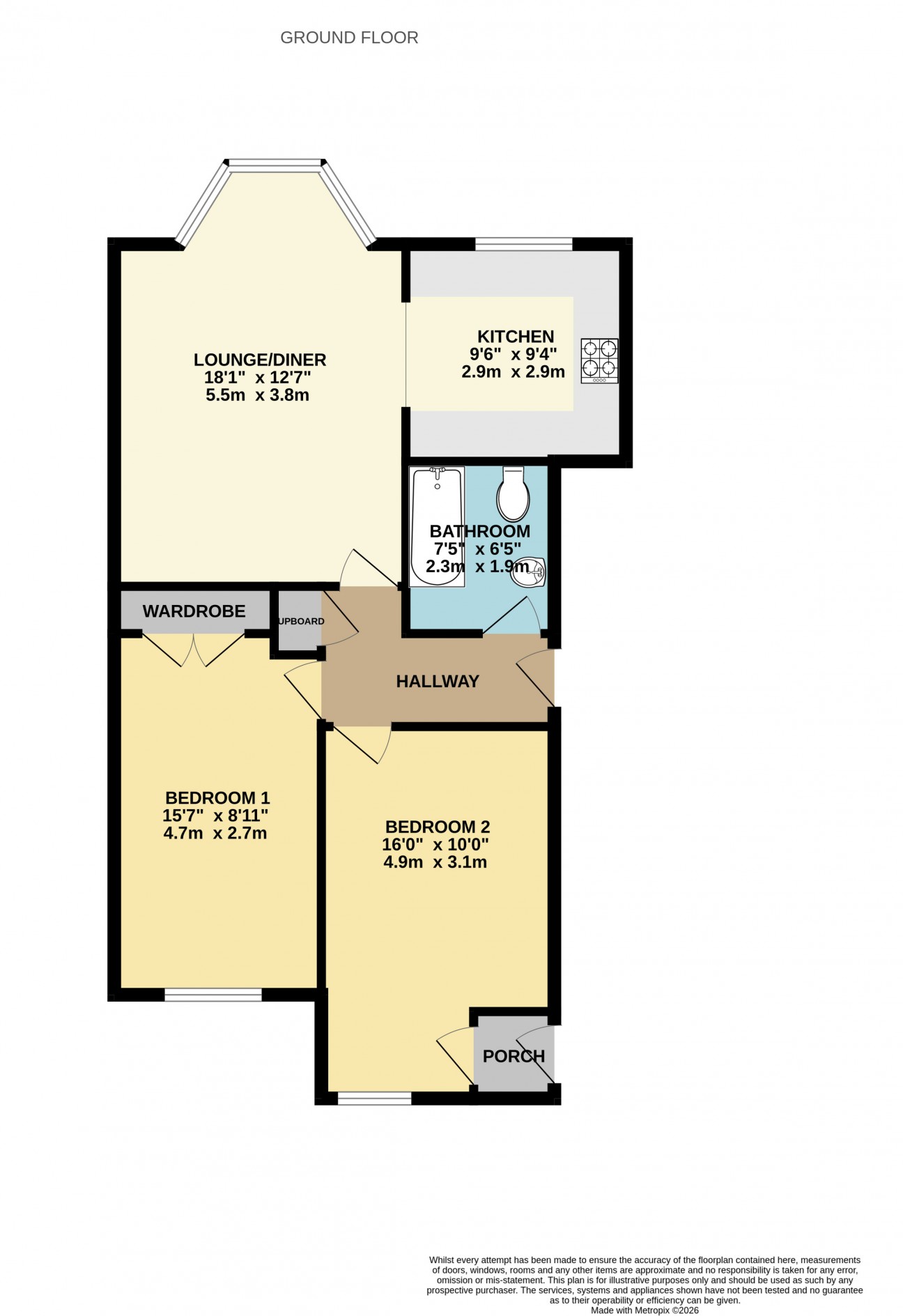 Floorplan — 31 Piccadilly Court, Queens Promenade, Douglas, IM2 4NS.
