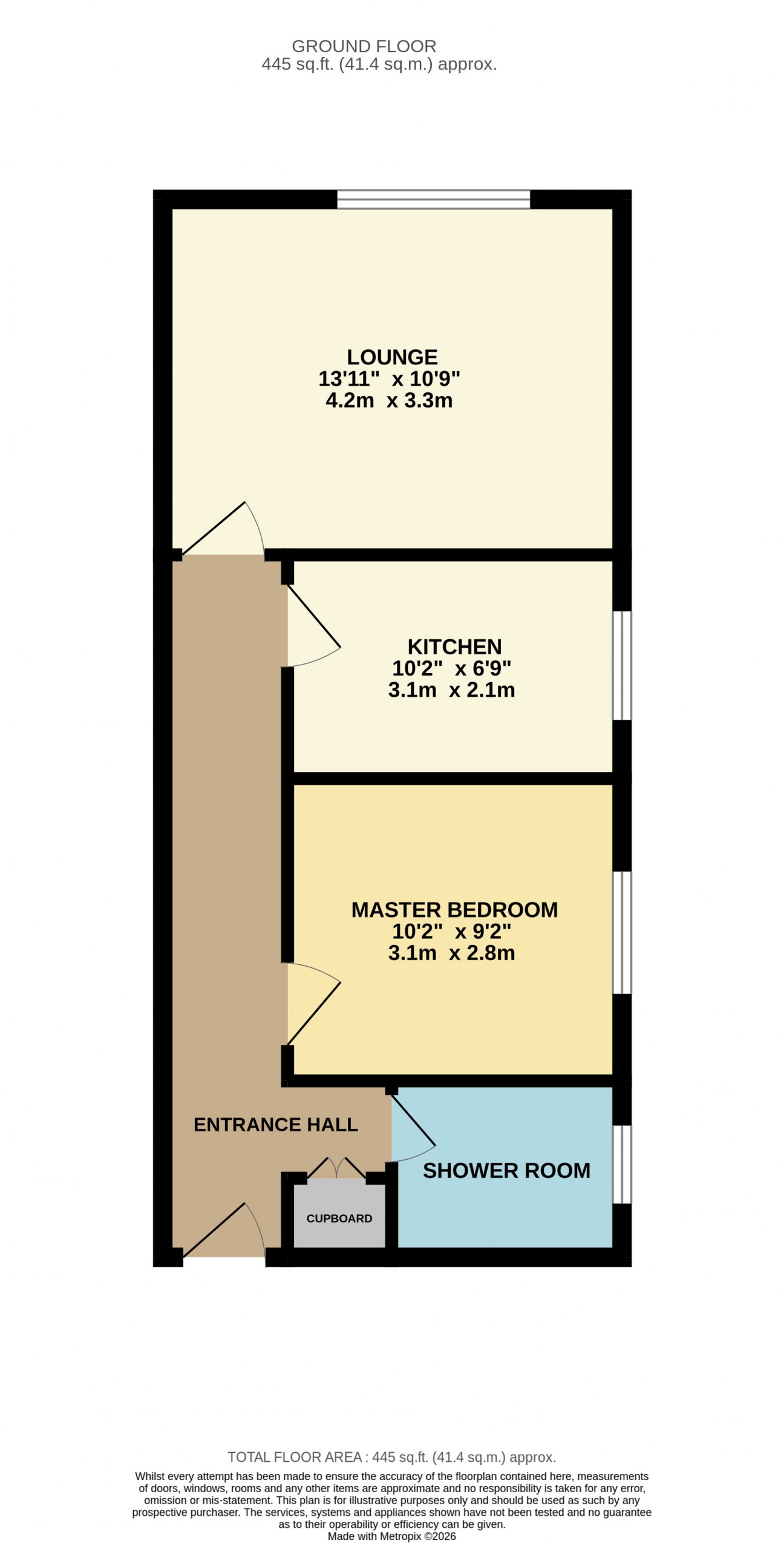 Floorplan — Imperial House, Flat 2, The Promenade, Port St Mary, IM9 5DE.