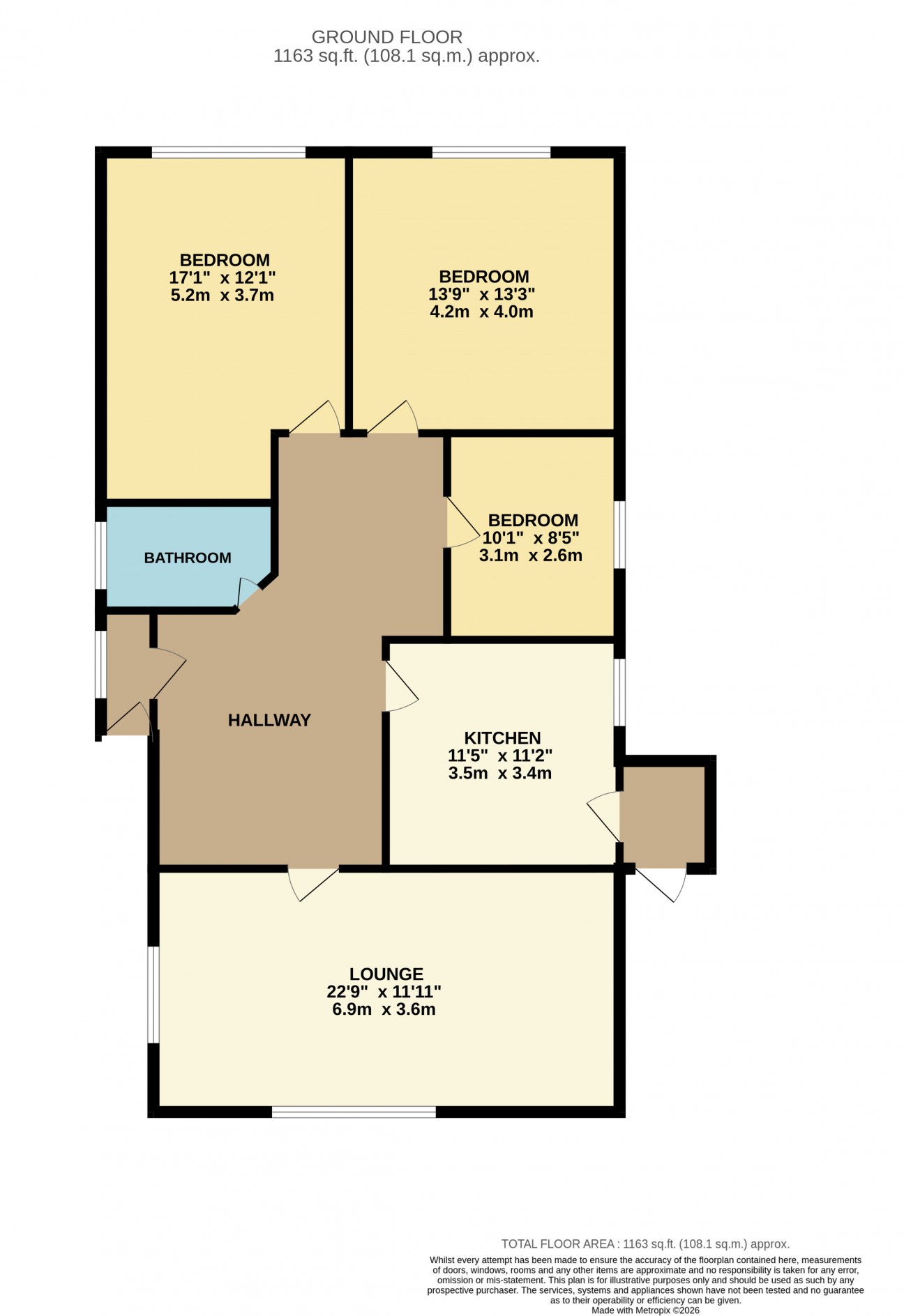 Floorplan — 25, Cooil Breryk, Ramsey, IM8 3HL.