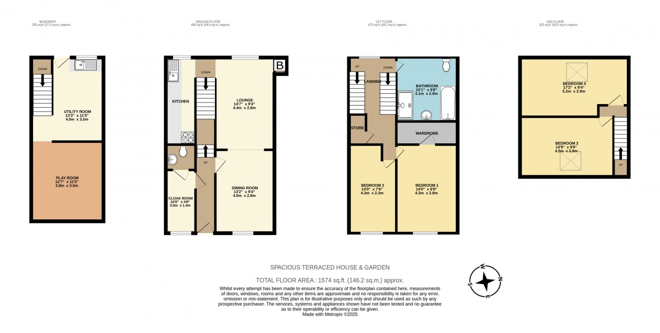 Floorplan — 8, Poplar Terrace, Douglas, IM2 4AR.