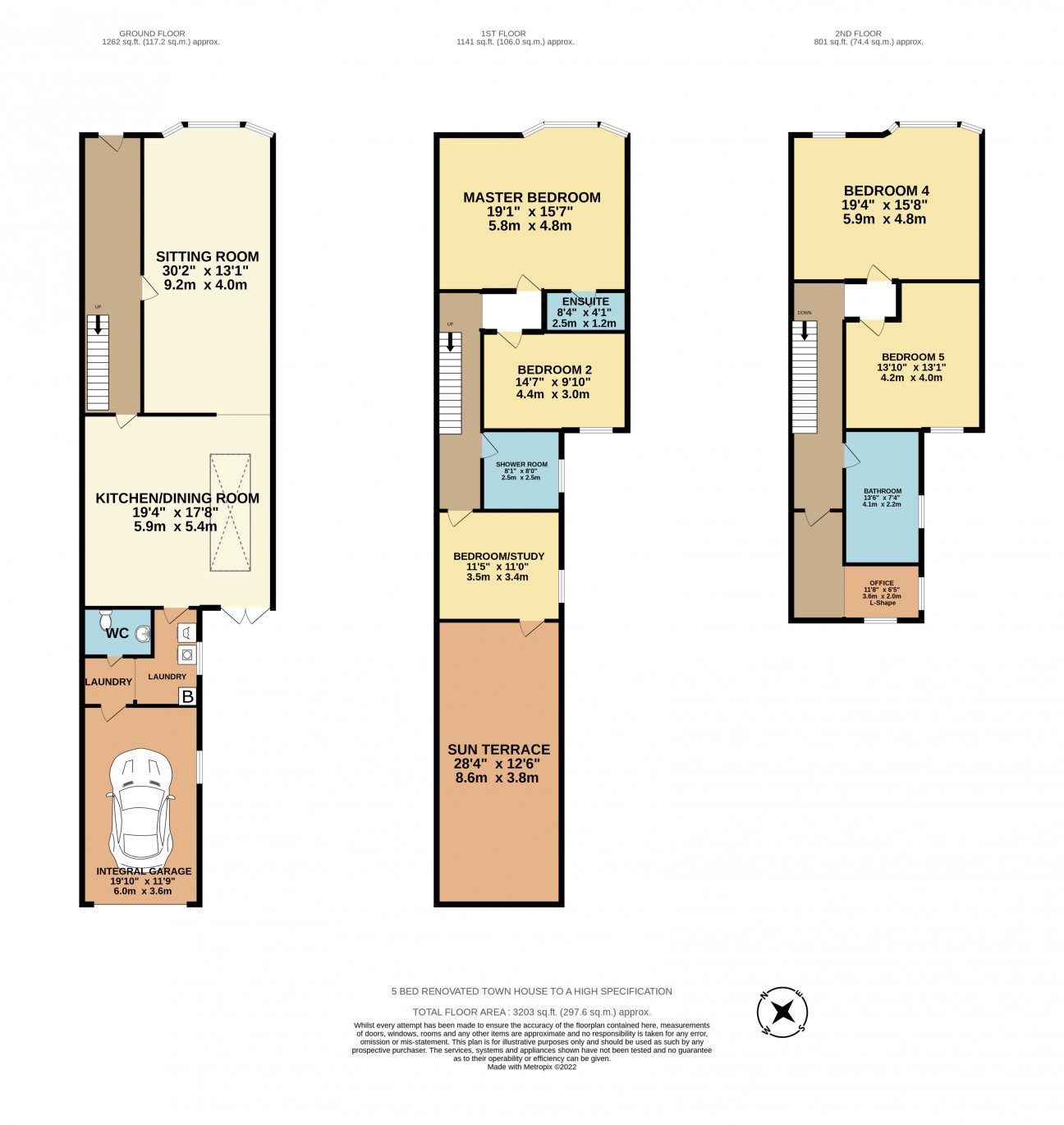 Floorplan — 45, Royal Avenue West, Onchan, IM3 1HE.