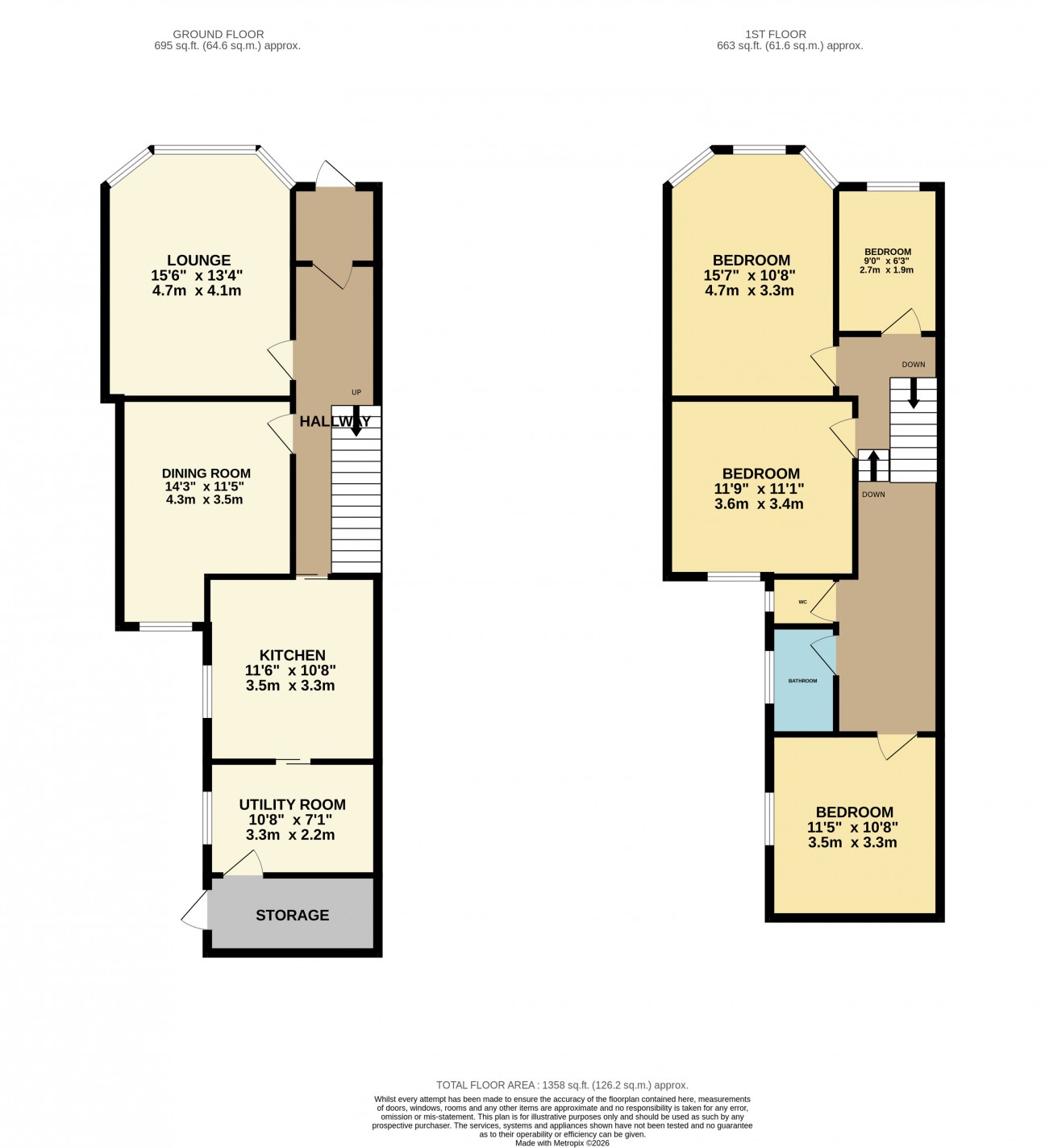 Floorplan — 3, Poplar Road, Douglas, IM2 4AS.