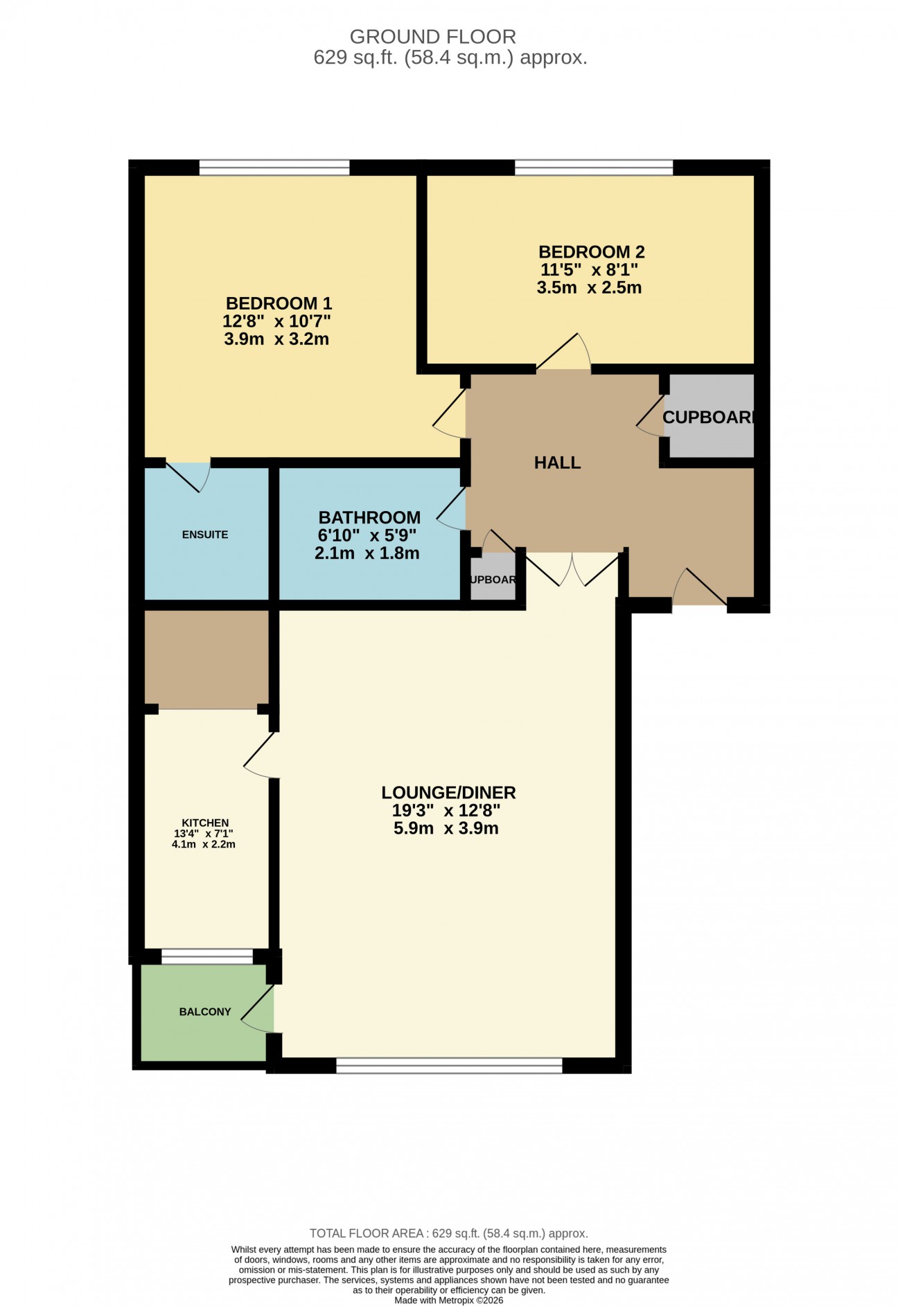 Floorplan — 14, Stevenson Court, Douglas, IM2 2EH.