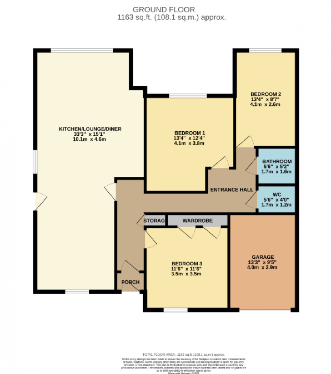 Floorplan — 6, Glen Park Drive, Douglas, IM2 6HN.