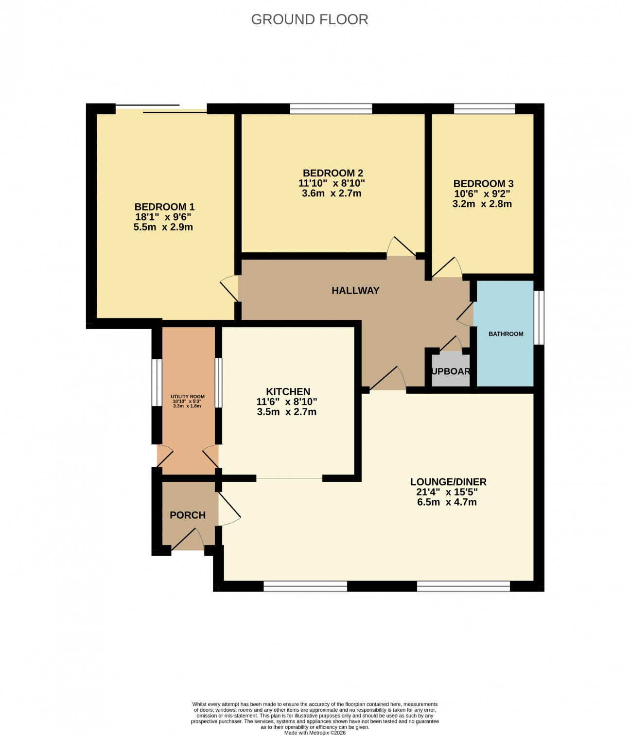 Floorplan — 4, Greenlands Avenue, Ramsey, Isle of Man, IM8 2PP.