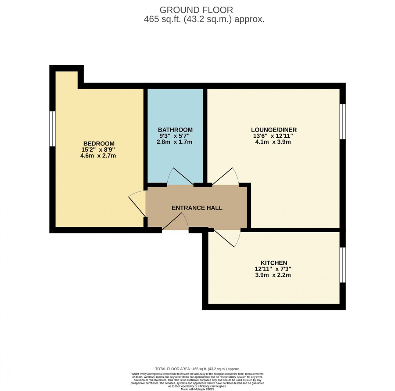 Floorplan — Flat 10, Angel Court, Central Promenade, Isle of Man, IM2 4LN, Douglas.