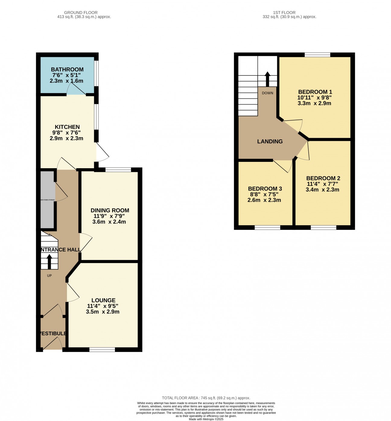 Floorplan — 12, Hatfield Grove, Isle of Man, IM1 3HD, Douglas.