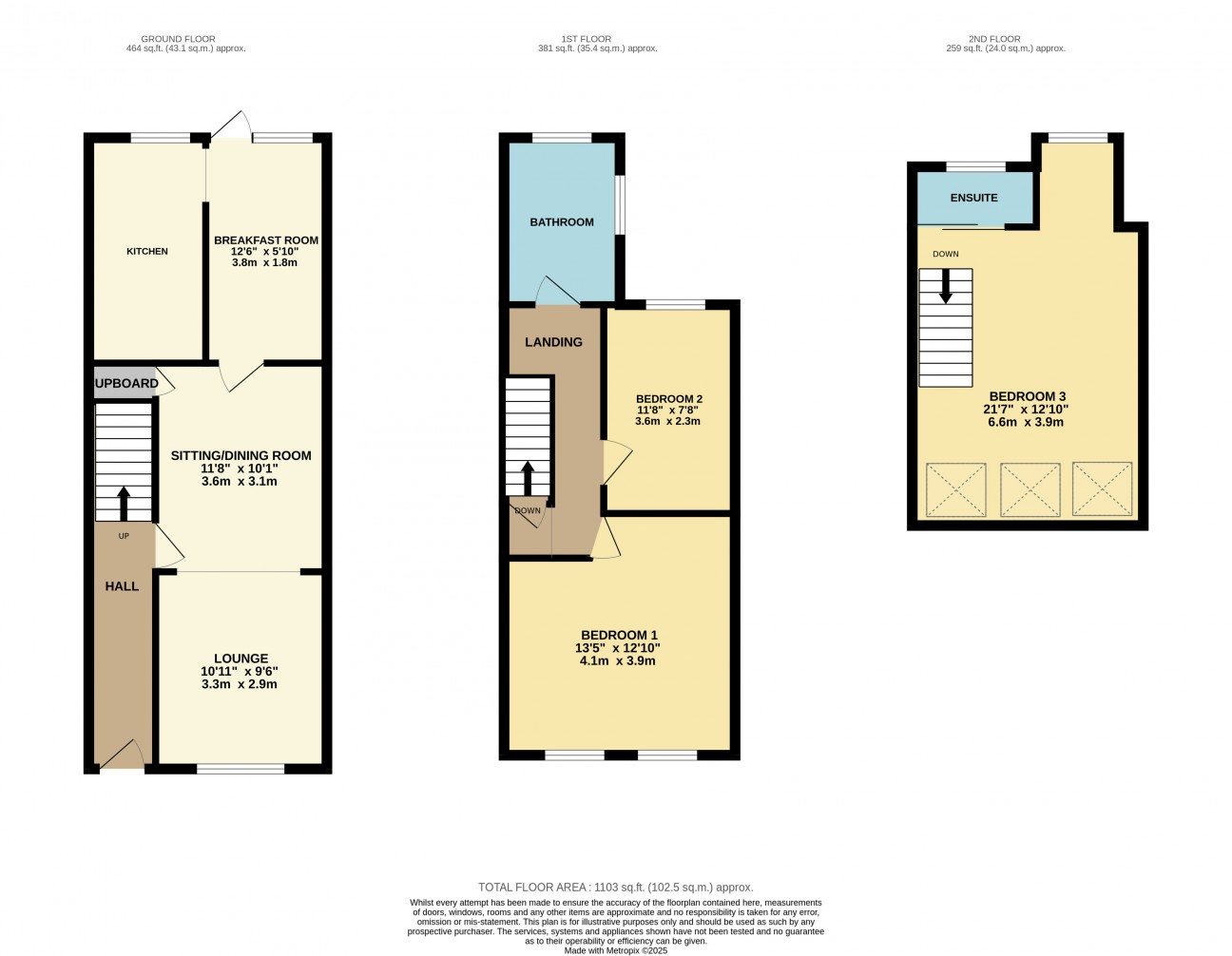 Floorplan — 65, Malew Street, Castletown, Isle of Man, IM9 1LR.
