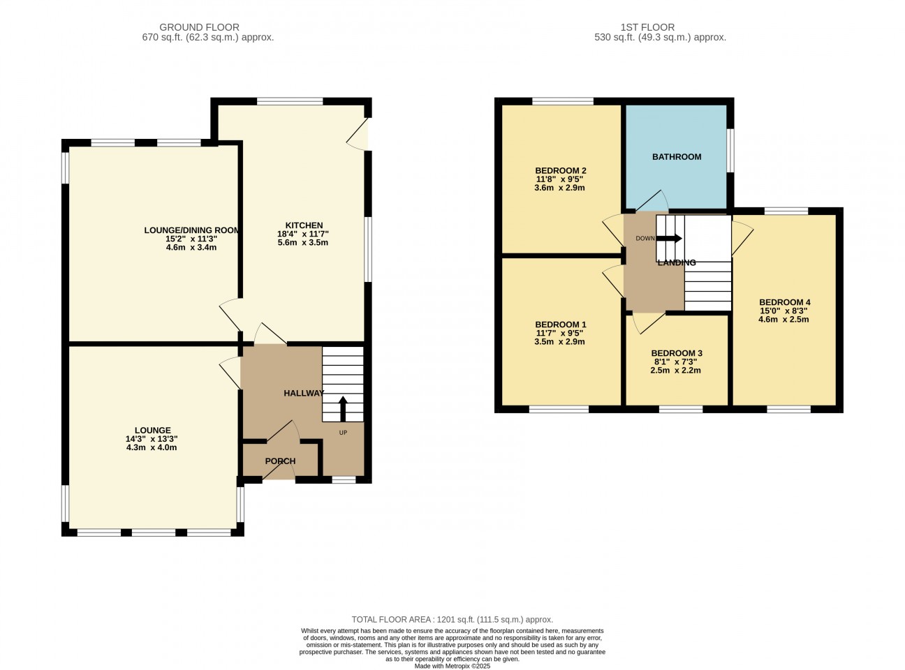 Floorplan — 42, Port E Chee Avenue, Douglas, IM2 5ER.