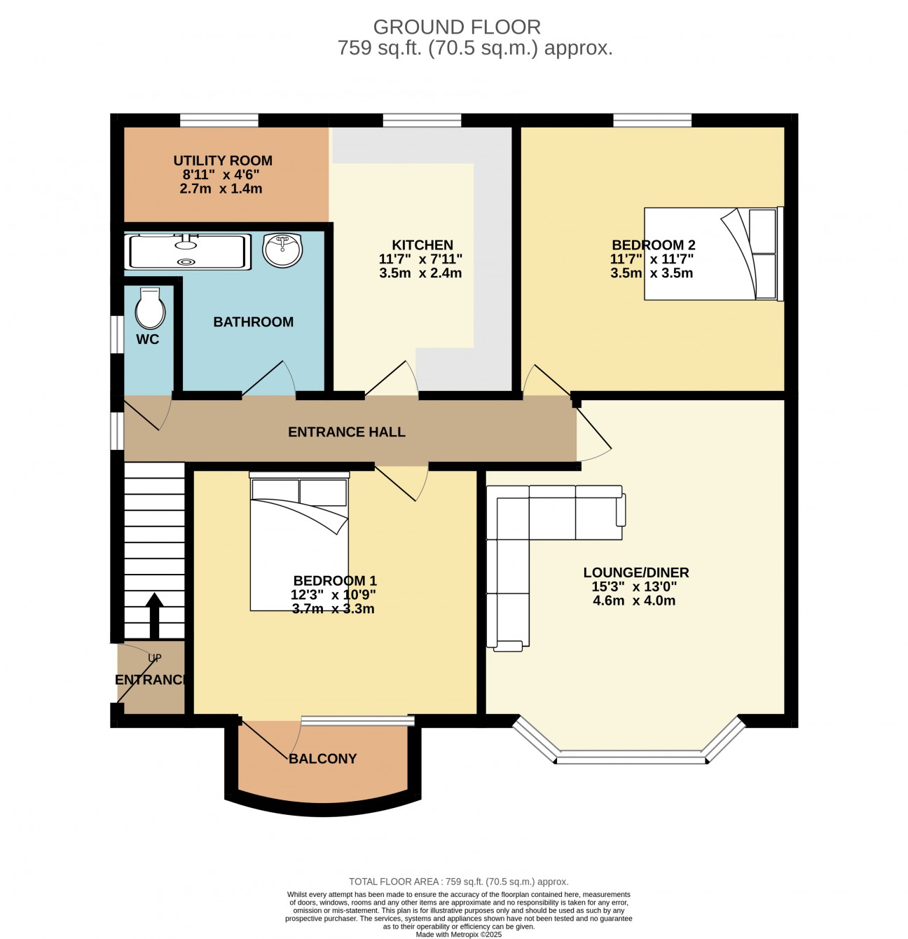 Floorplan — 50a, Victoria Road, Douglas, IM2 4HQ.