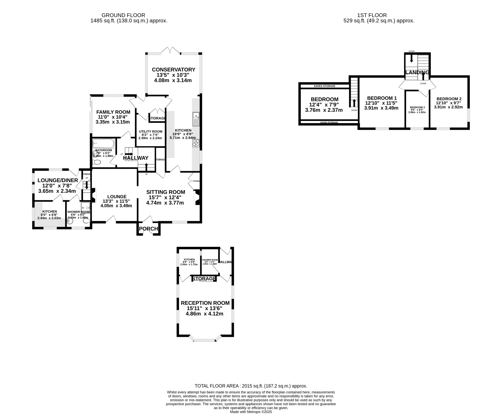 Floorplan — Fuchsia Cottage, Kirk Michael.