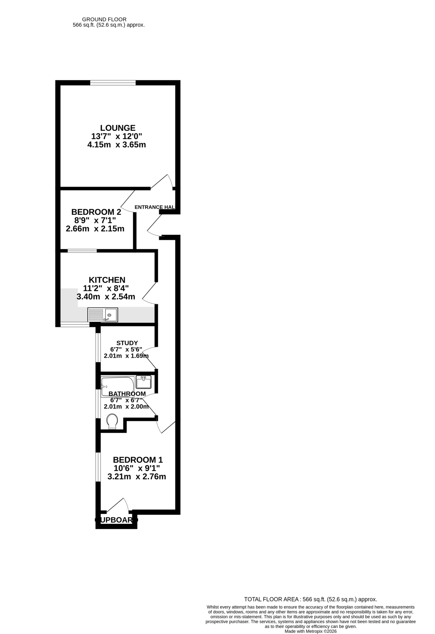 Floorplan — 22 Michael Street, Peel, Kirk Michael.