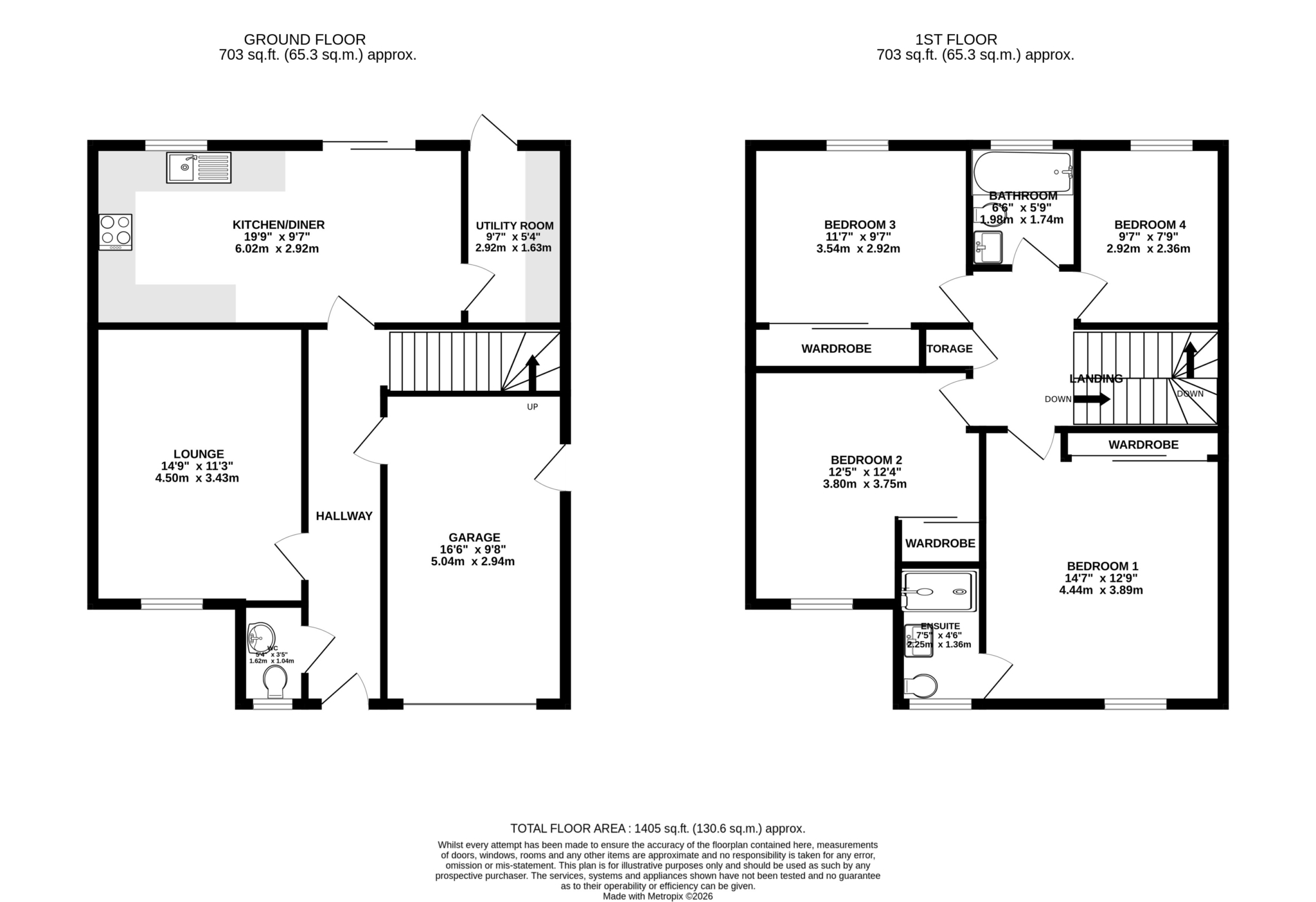 Floorplan — 90 Royal Park, Ramsey.
