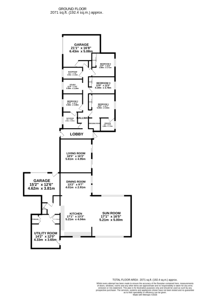 Floorplan — Close Chirrym, Sulby.