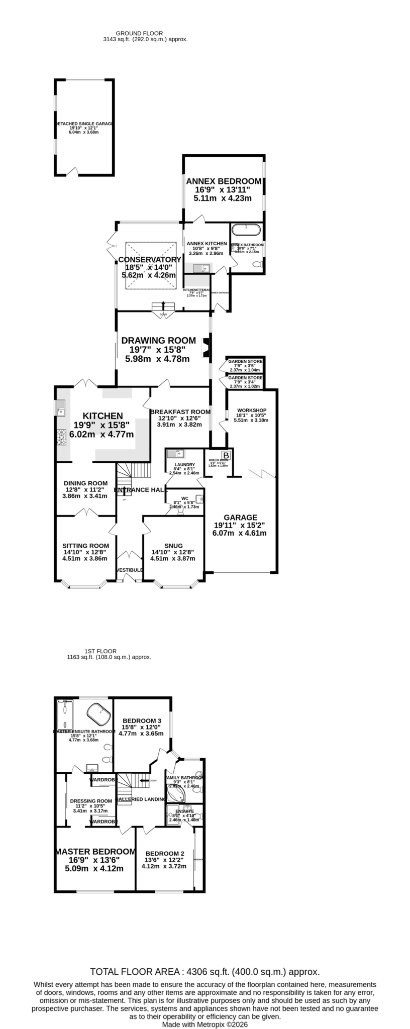 Floorplan — Loghtan House, Clifton Road, Port St Mary.