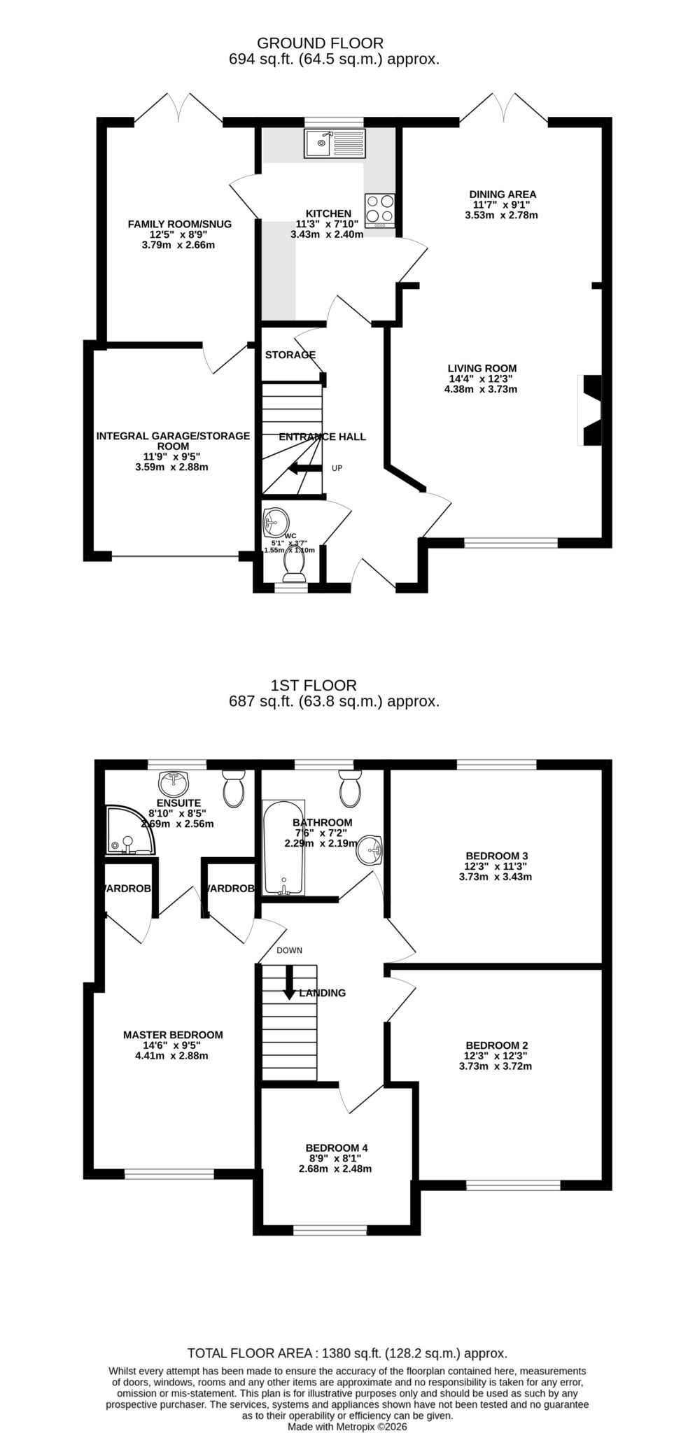 Floorplan — 41 Campion Way, Douglas.