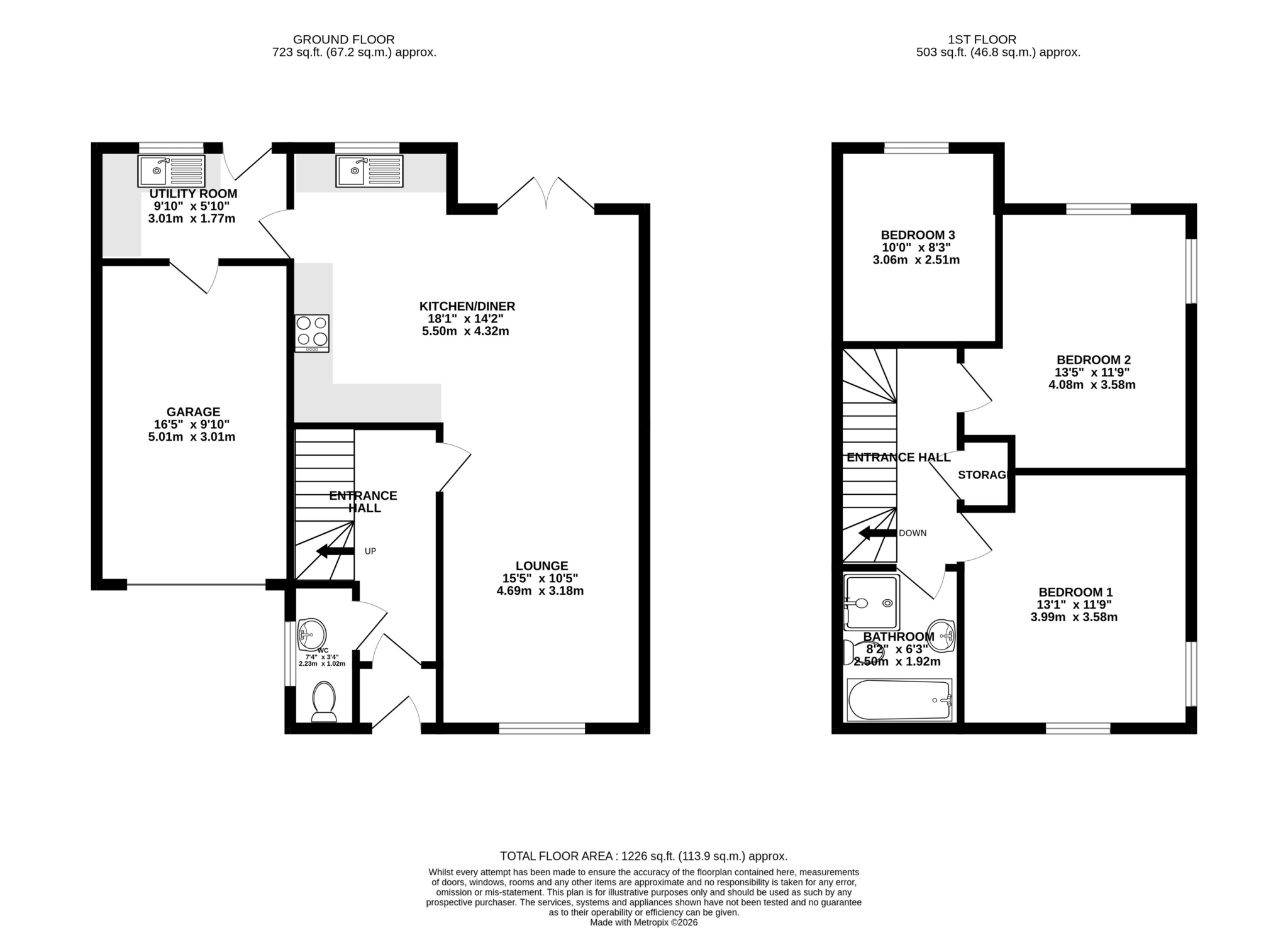 Floorplan — 21 Gibbs Grove, Ramsey.