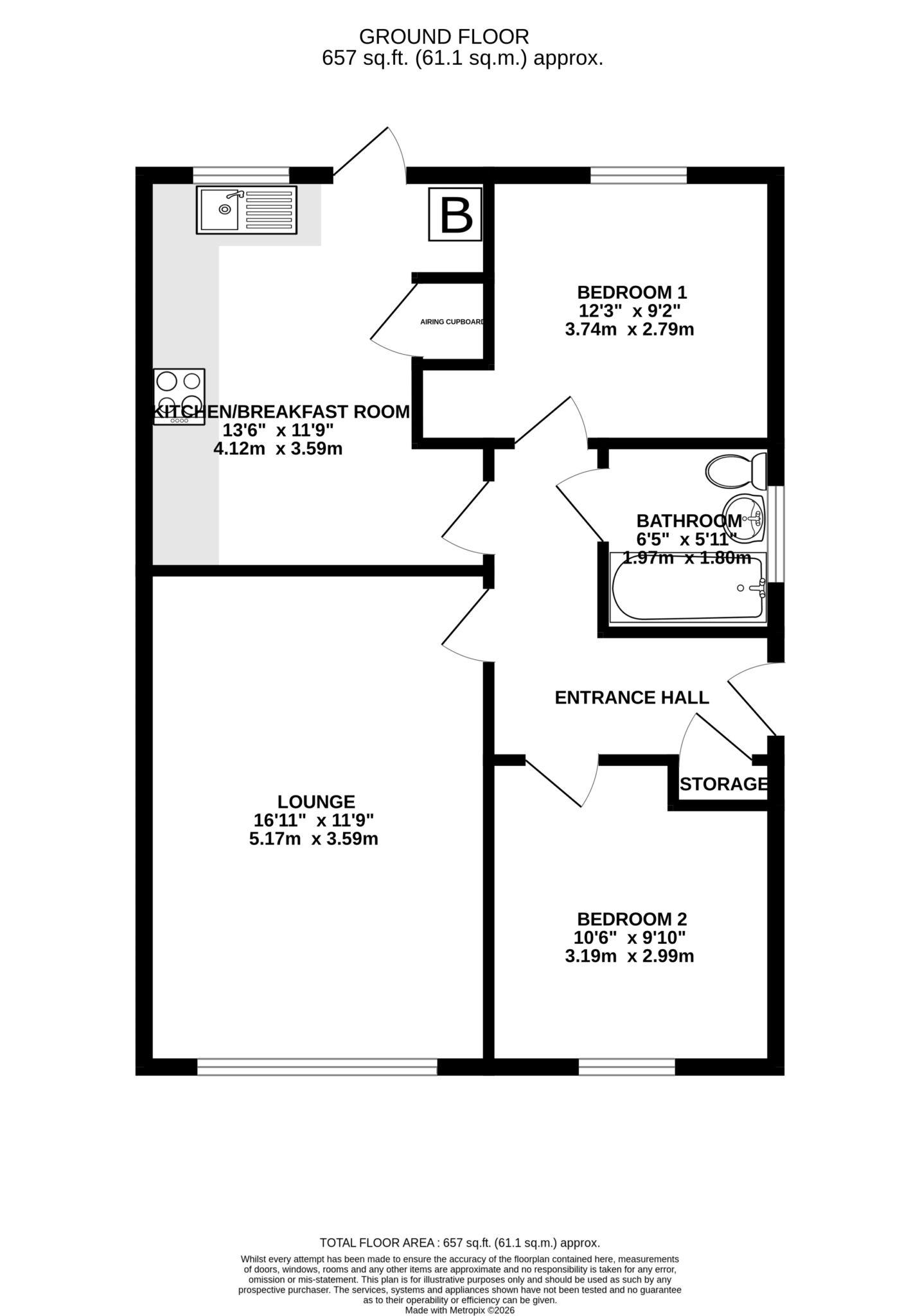 Floorplan — 4 Oatfield Rise, Ballasalla.
