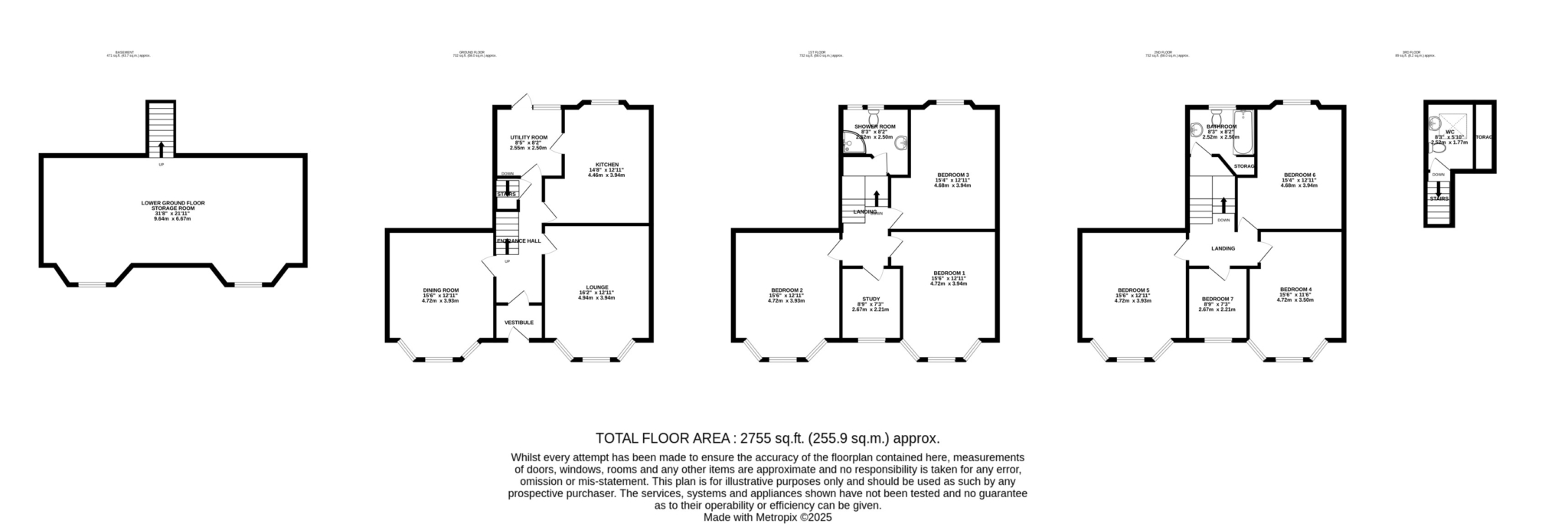 Floorplan — Arrandale, 1 Royal Terrace, Onchan.