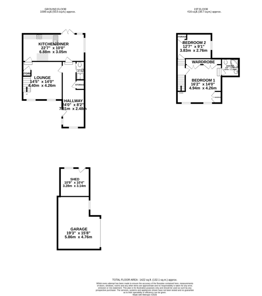 Floorplan — Greeba Cottage, Greeba, St Johns.