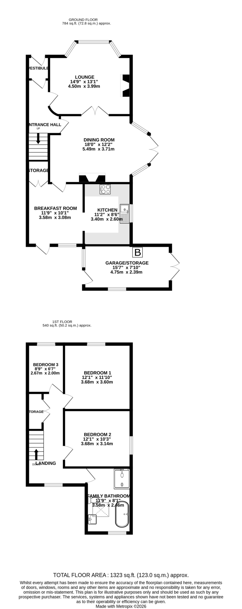 Floorplan — 38 Victoria Avenue, Douglas.