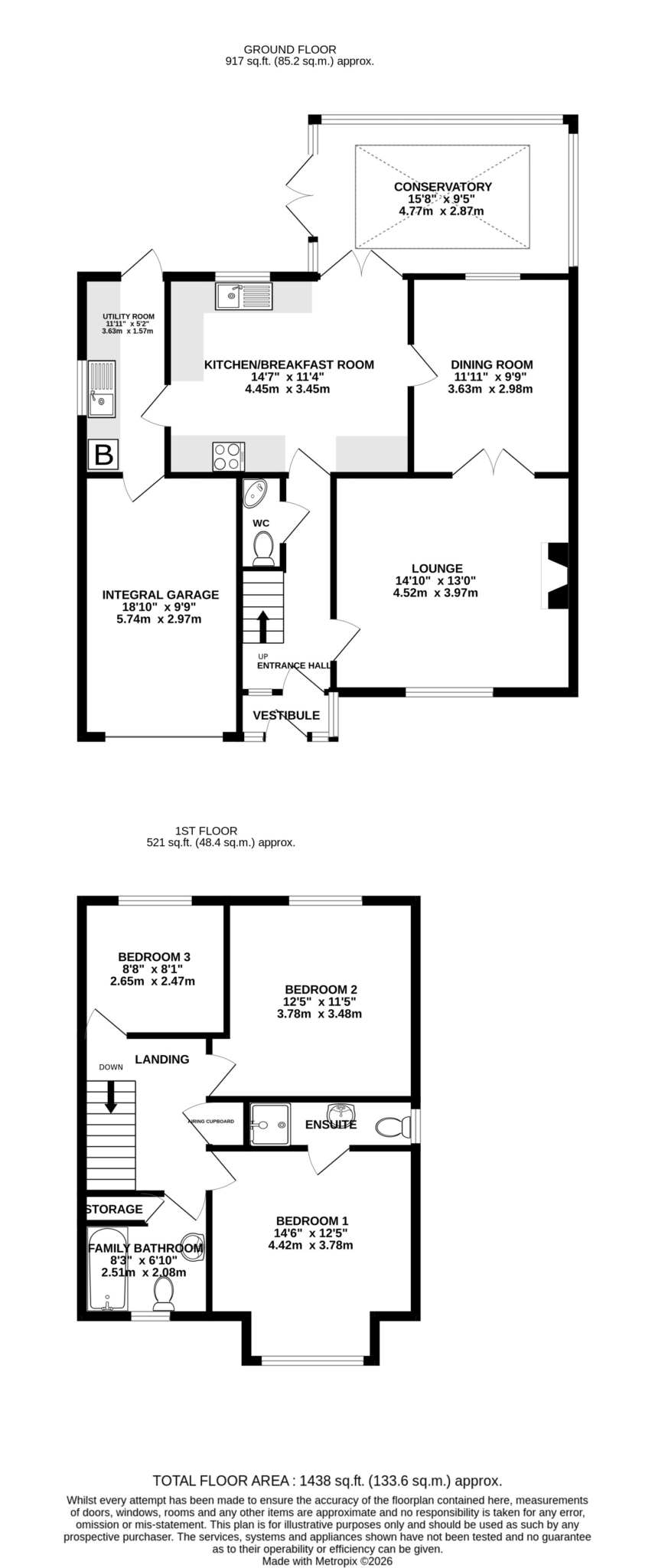 Floorplan — 19 The Laurels, Douglas.