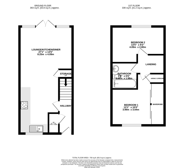 Floorplan — 18 Oak Park, Peel.
