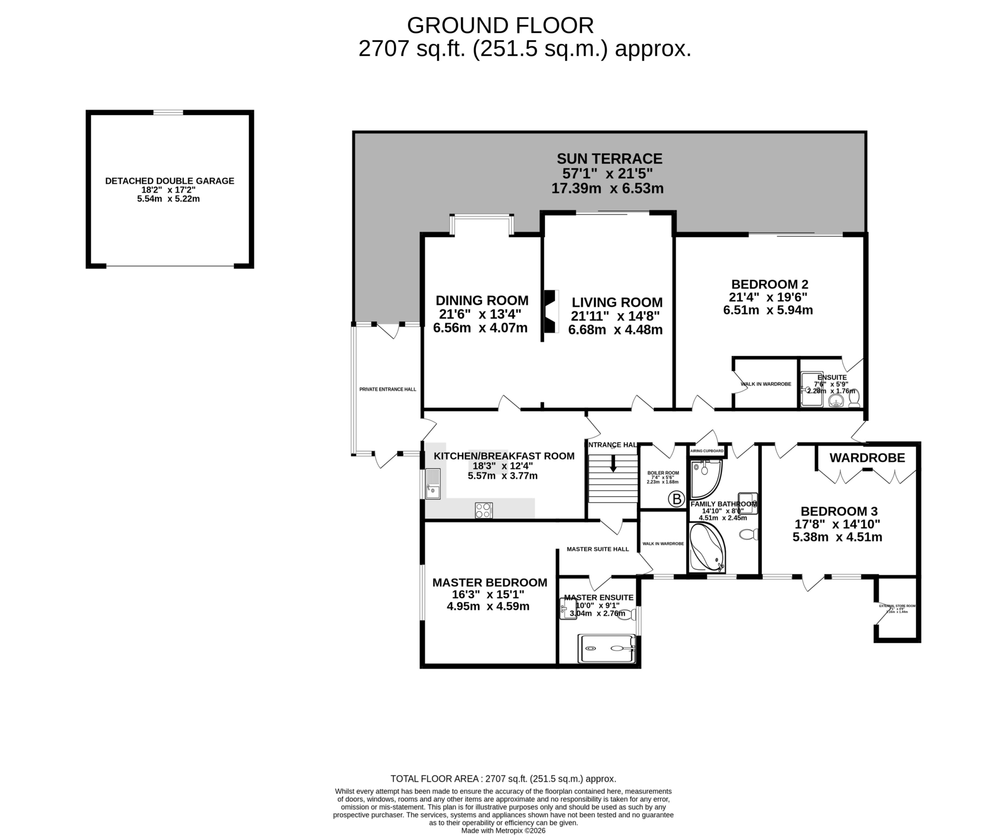 Floorplan — Apartment 4, The Downs, Union Mills.