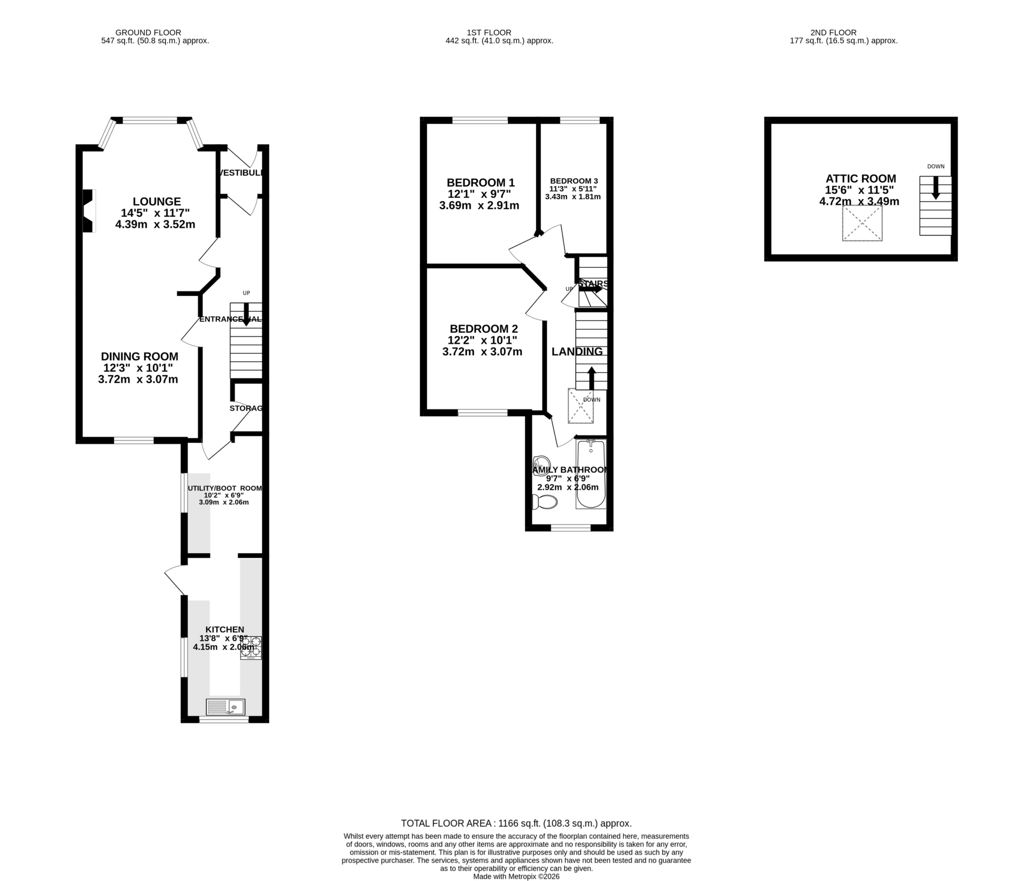 Floorplan — 13 Auburn Road, Onchan.