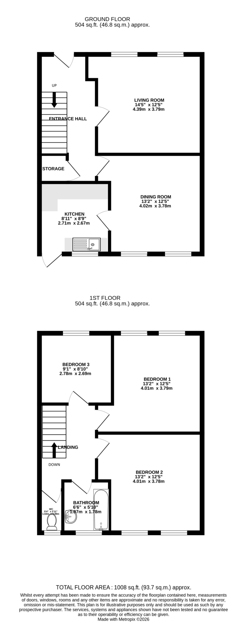Floorplan — 11 Falcon Cliff Terrace, Douglas.